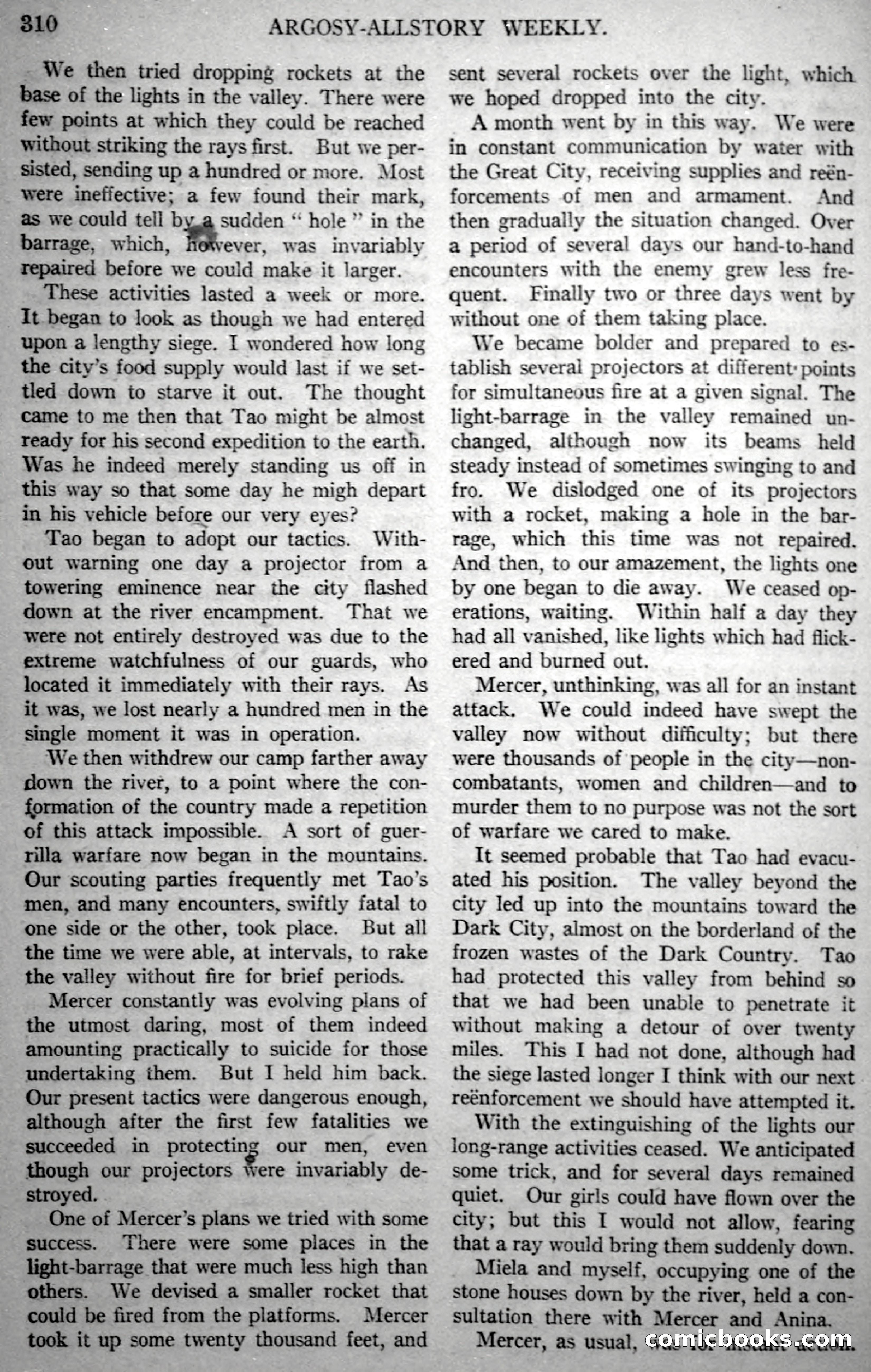 Argosy All-Story Weekly, November 18, 1922 — page 160 of 176