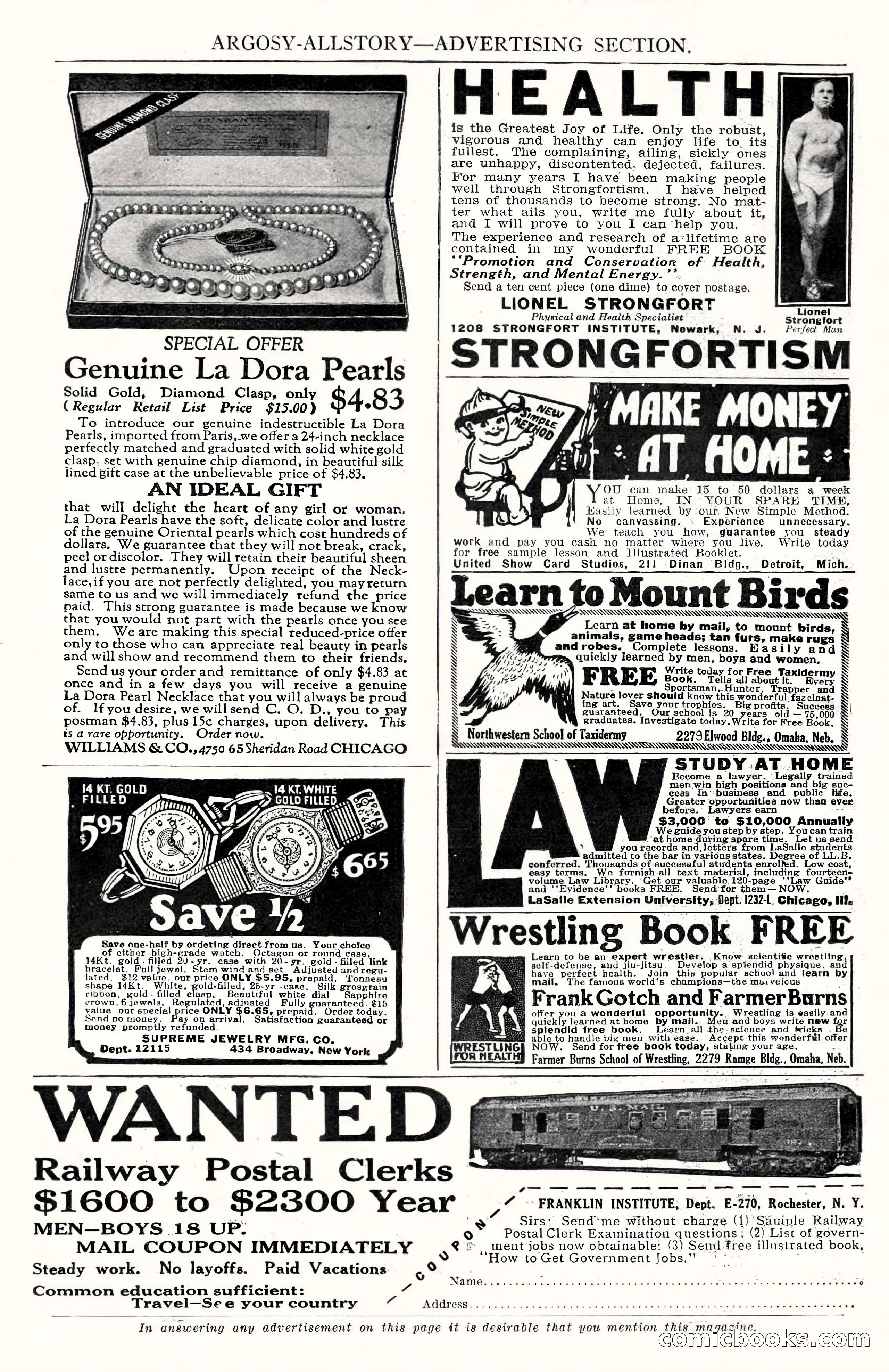 Argosy All-Story Weekly, December 1, 1923 — page 16 of 193