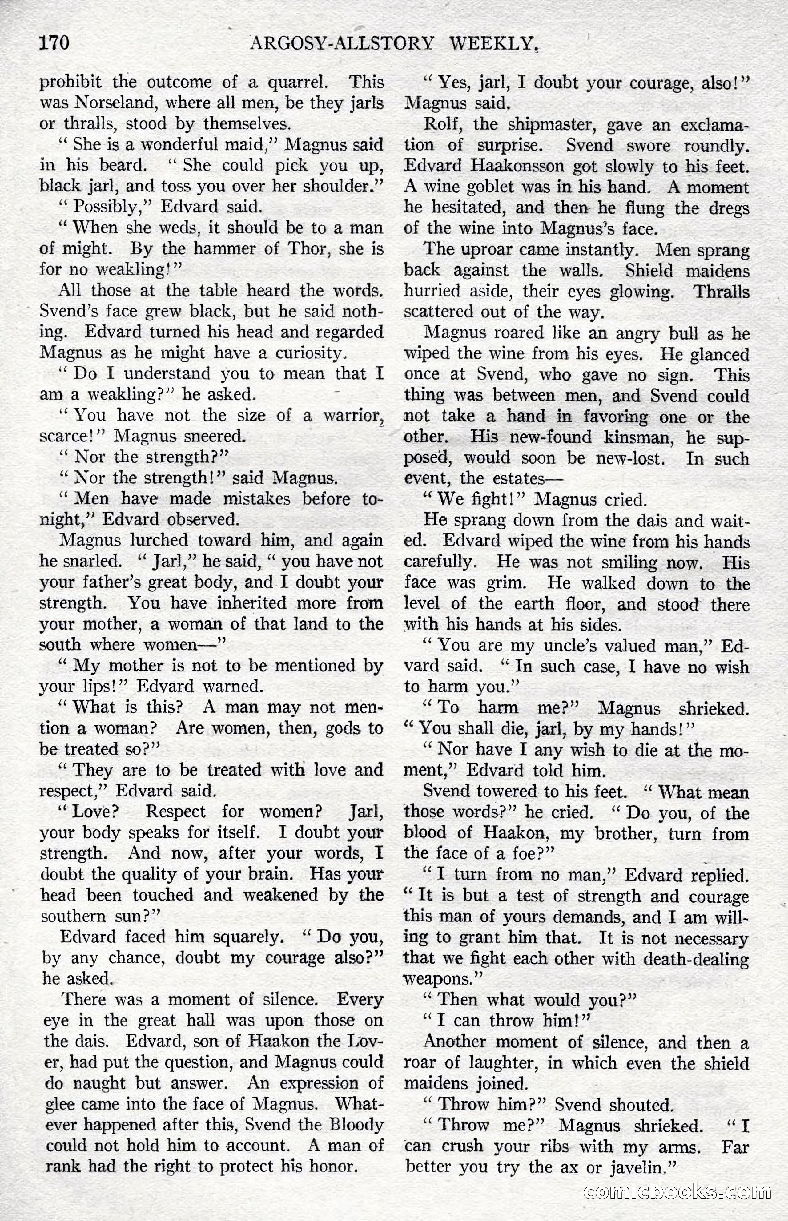 Argosy All-Story Weekly, December 1, 1923 — page 28 of 193