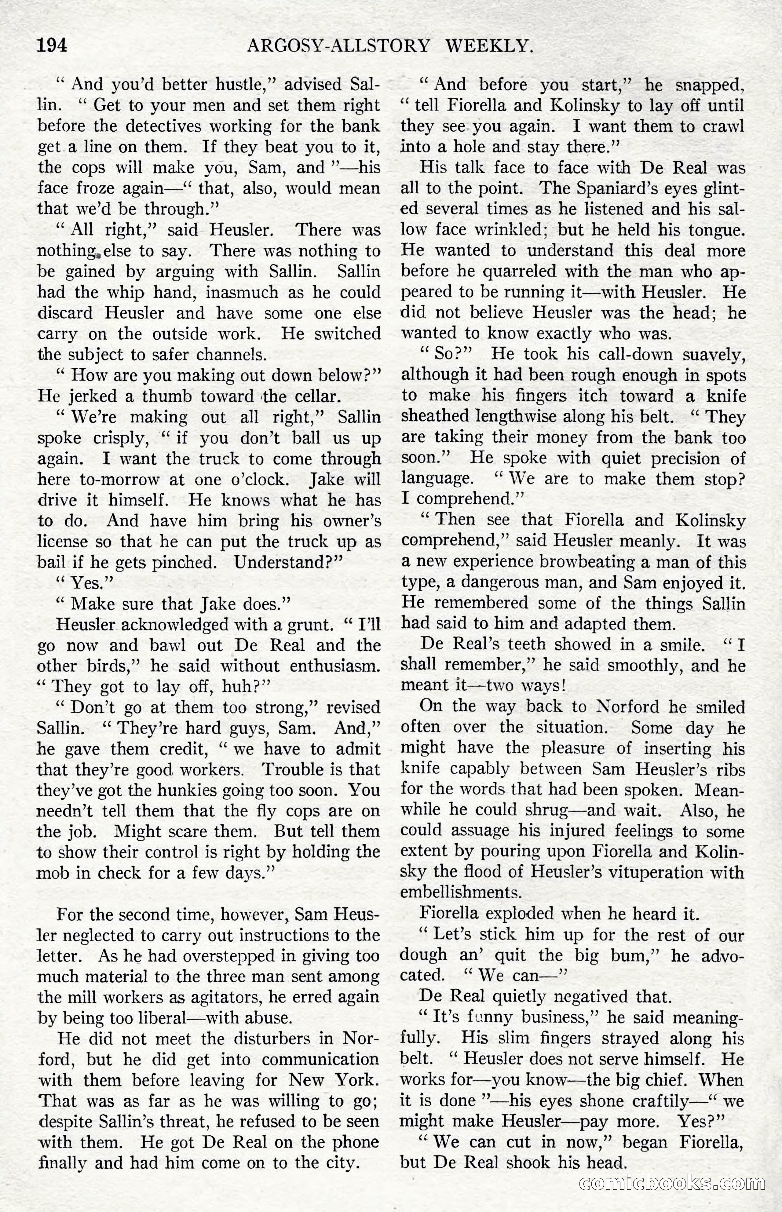 Argosy All-Story Weekly, December 1, 1923 — page 52 of 193