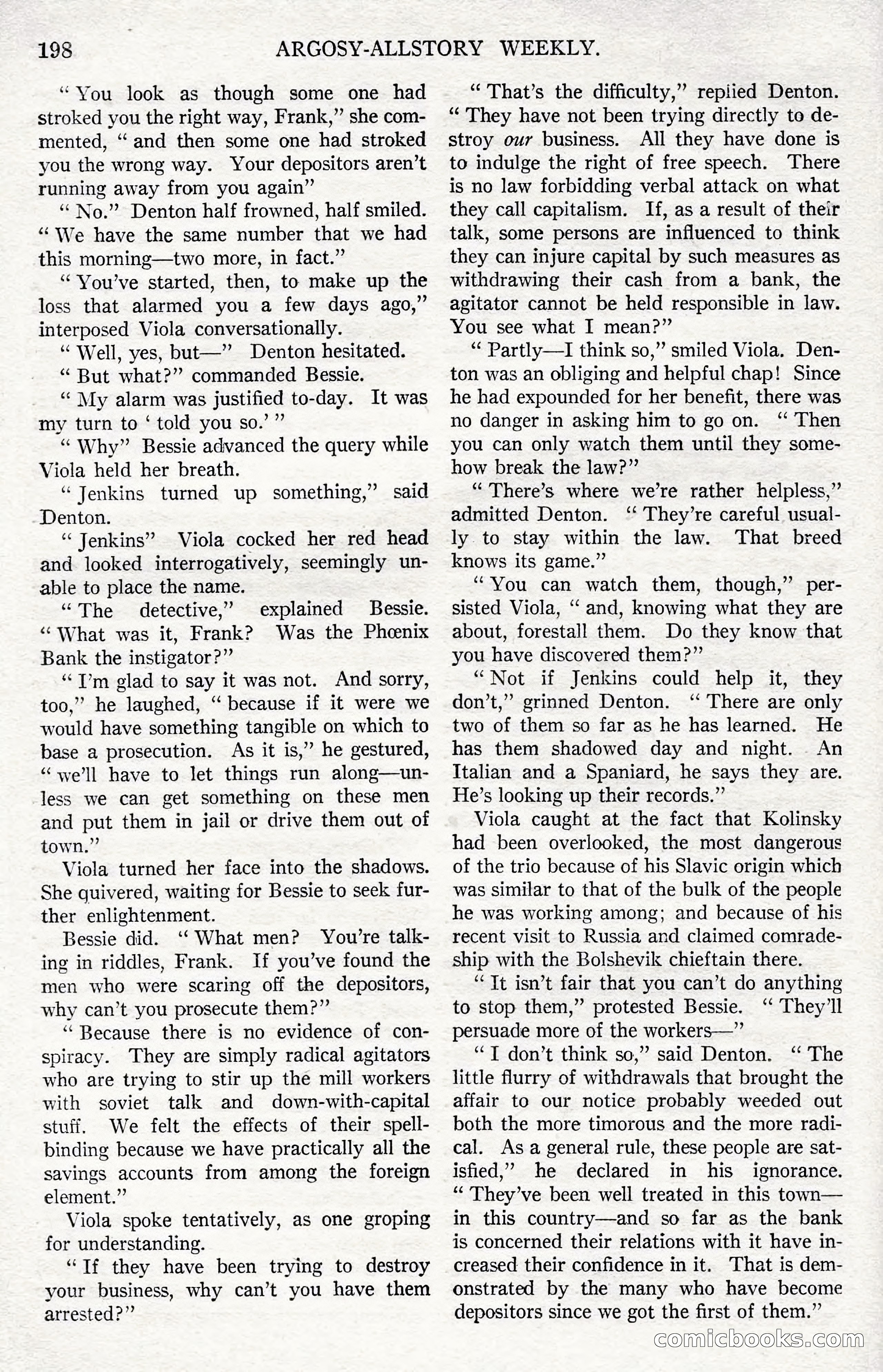 Argosy All-Story Weekly, December 1, 1923 — page 56 of 193