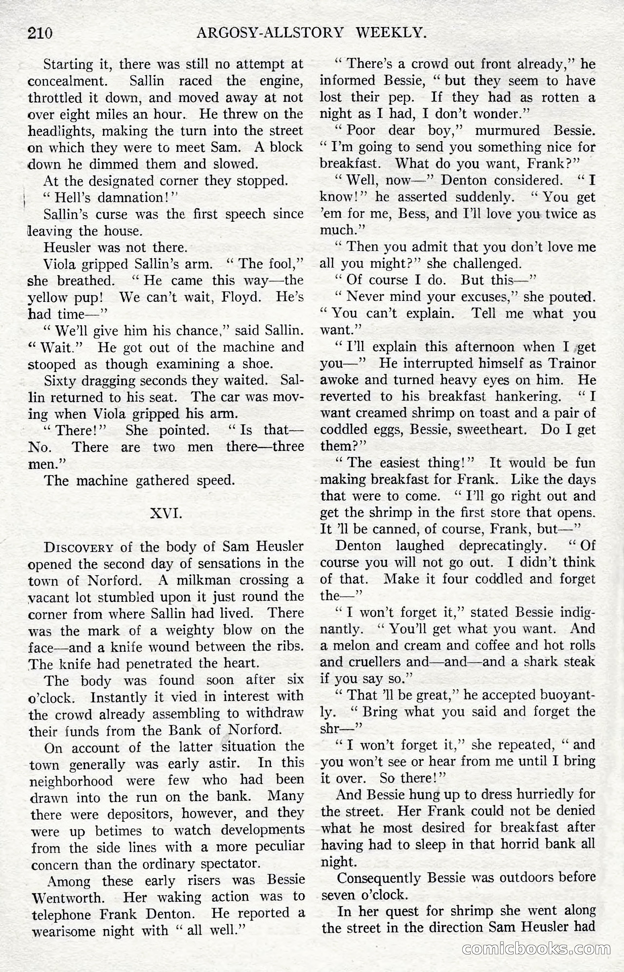 Argosy All-Story Weekly, December 1, 1923 — page 68 of 193