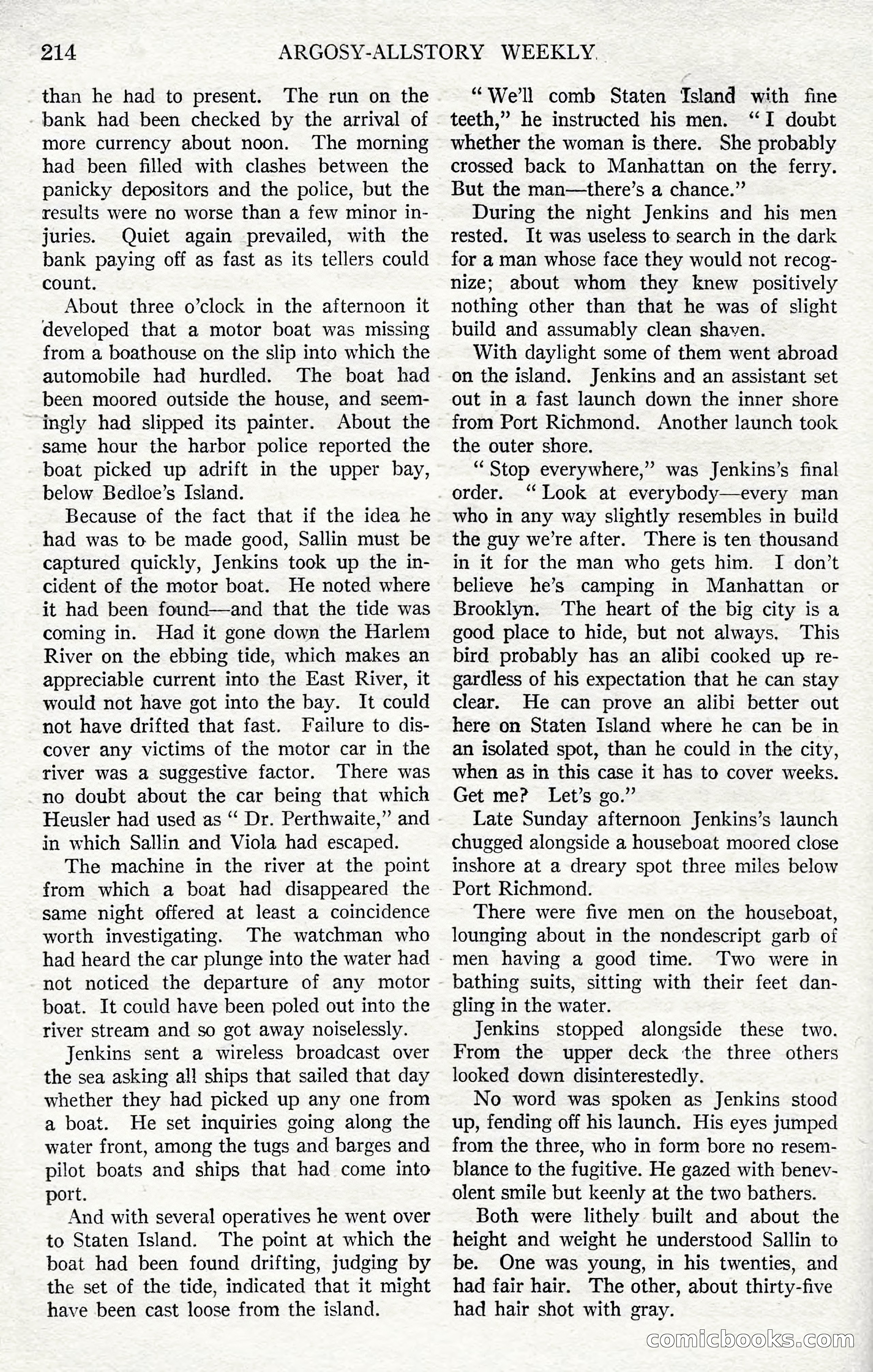Argosy All-Story Weekly, December 1, 1923 — page 72 of 193