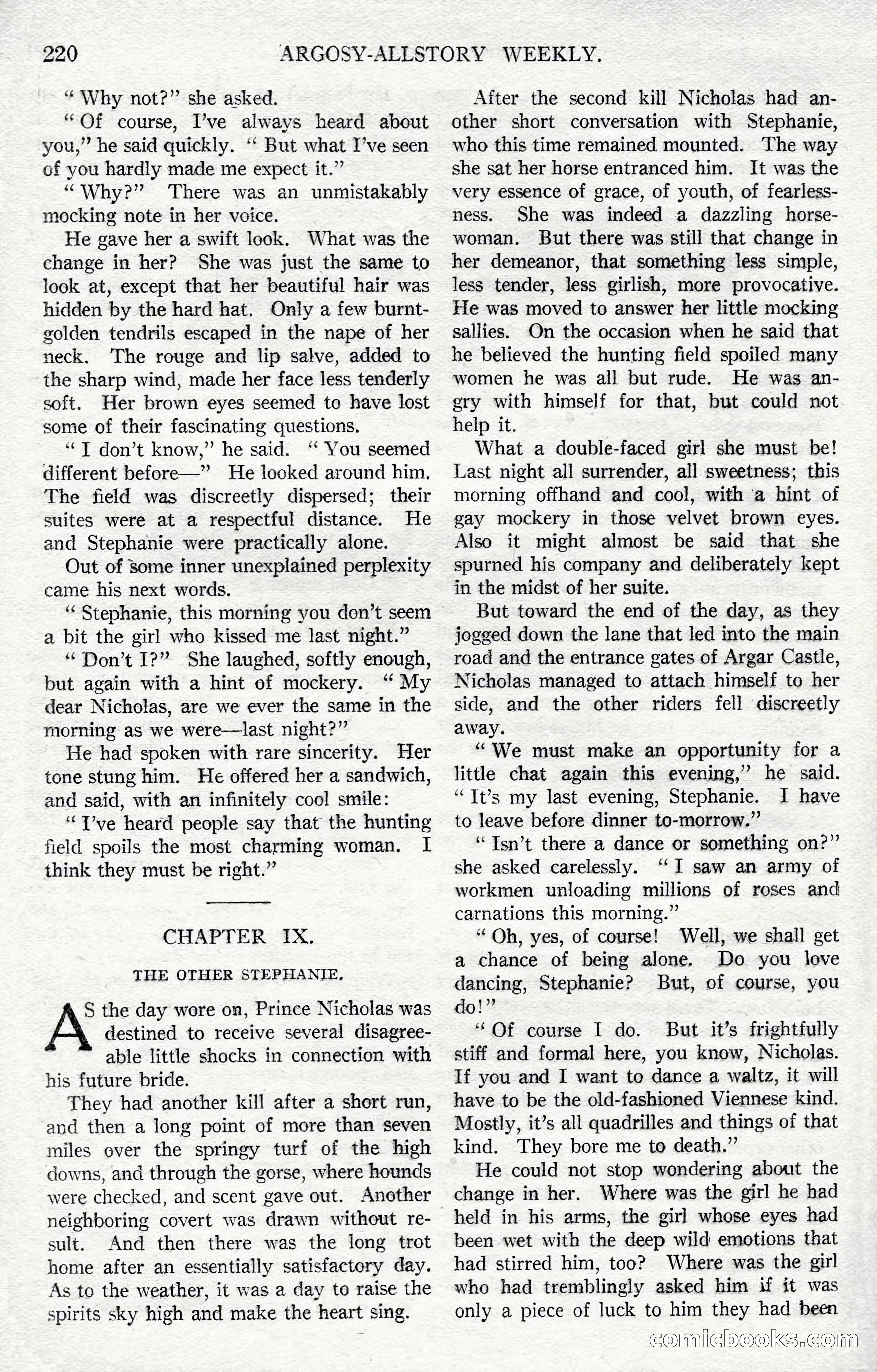 Argosy All-Story Weekly, December 1, 1923 — page 78 of 193
