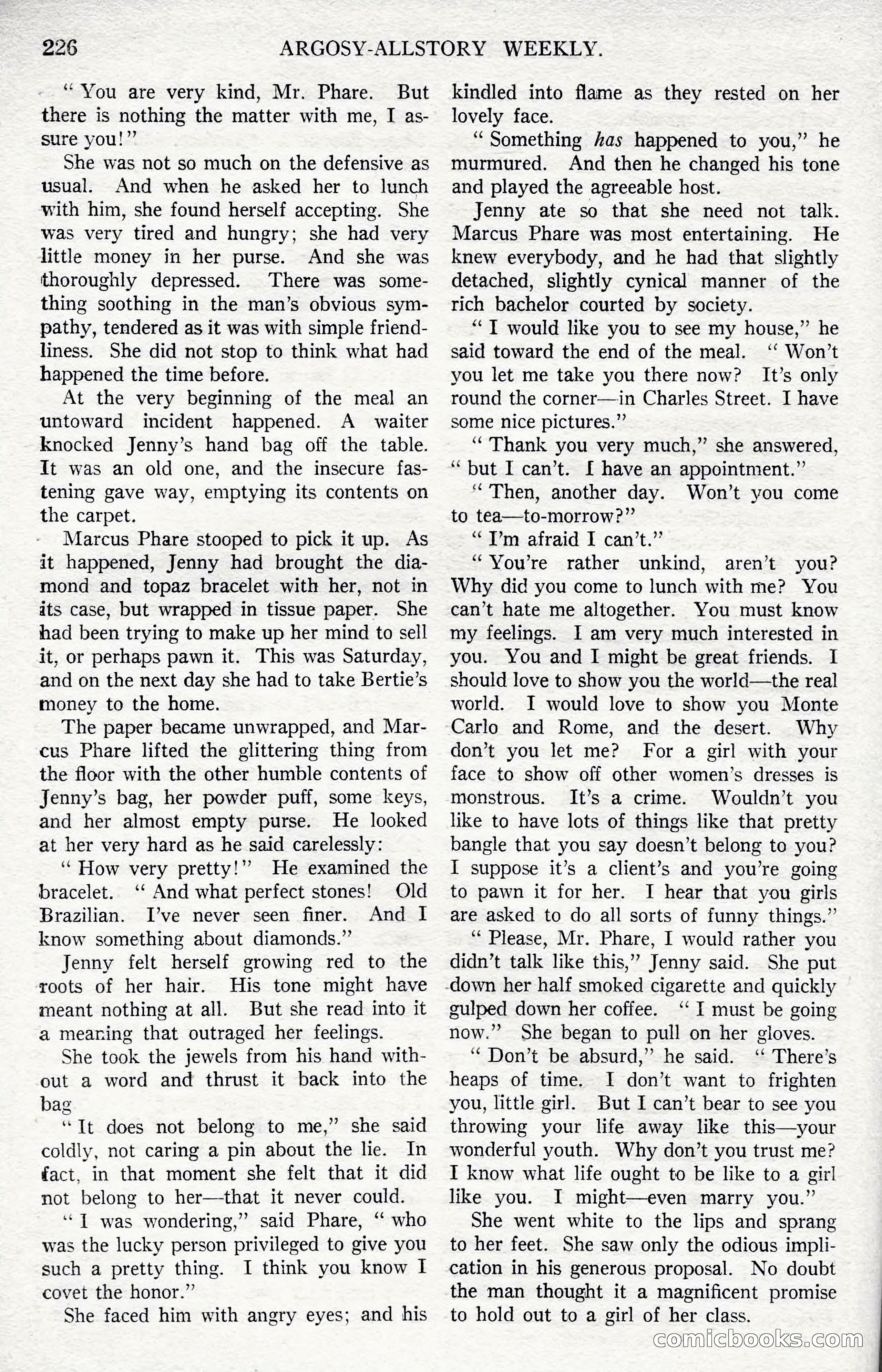 Argosy All-Story Weekly, December 1, 1923 — page 84 of 193