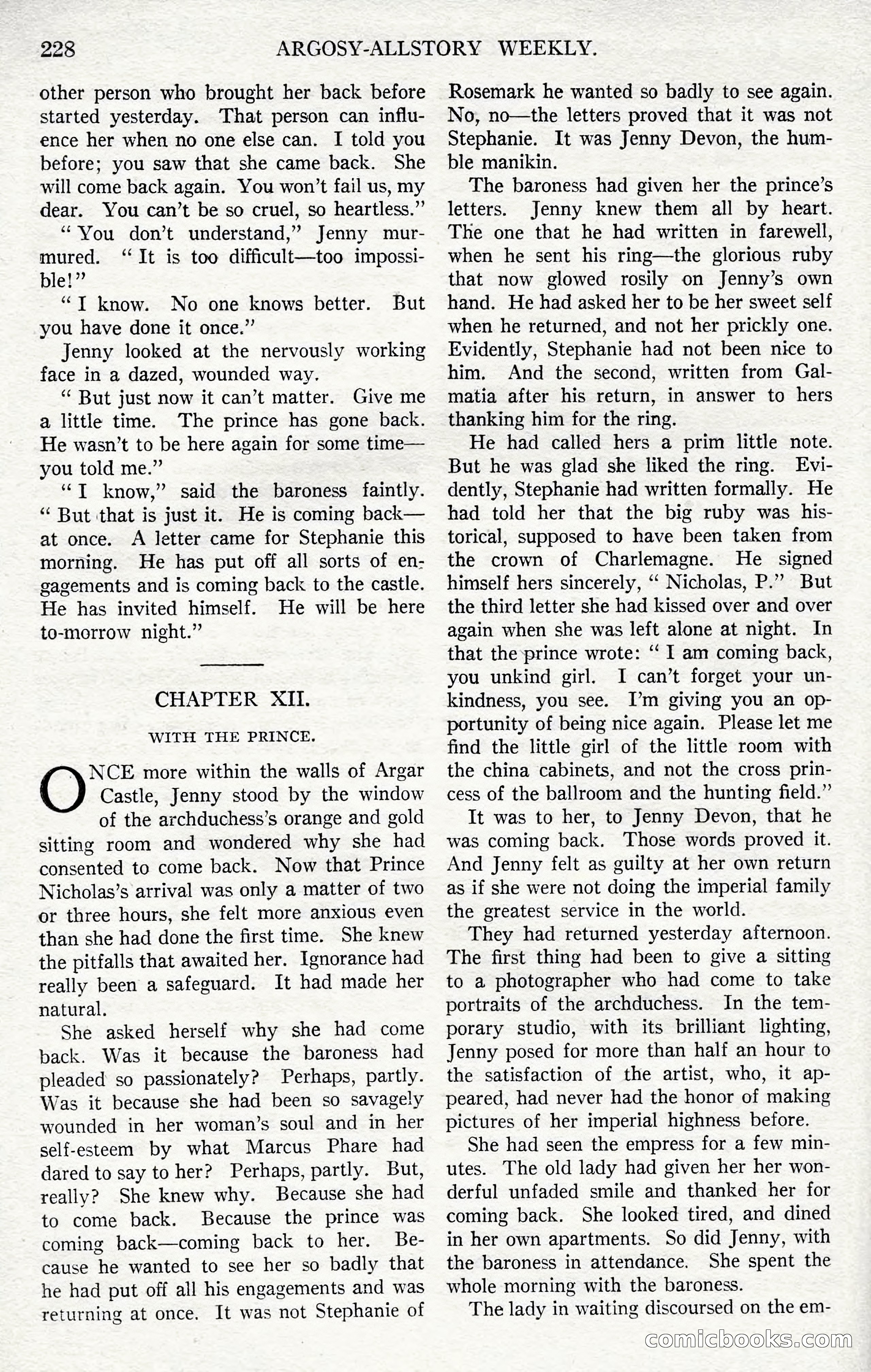 Argosy All-Story Weekly, December 1, 1923 — page 86 of 193