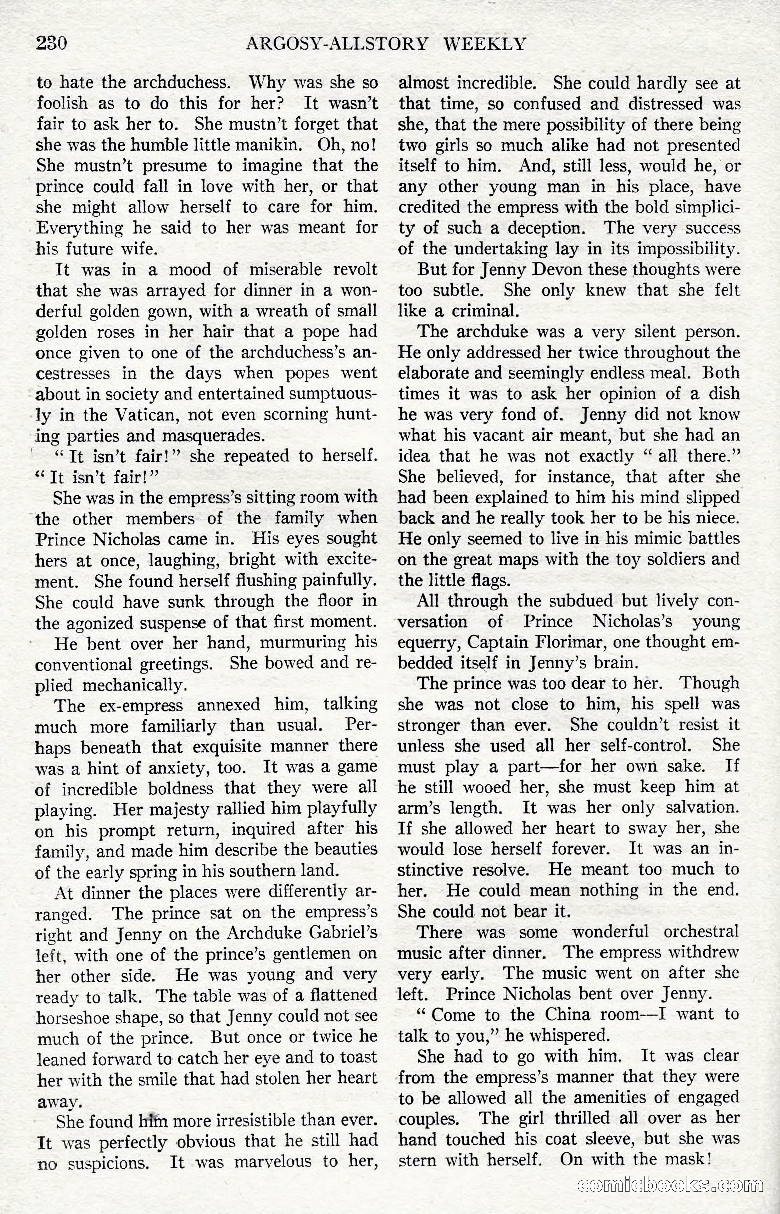 Argosy All-Story Weekly, December 1, 1923 — page 88 of 193