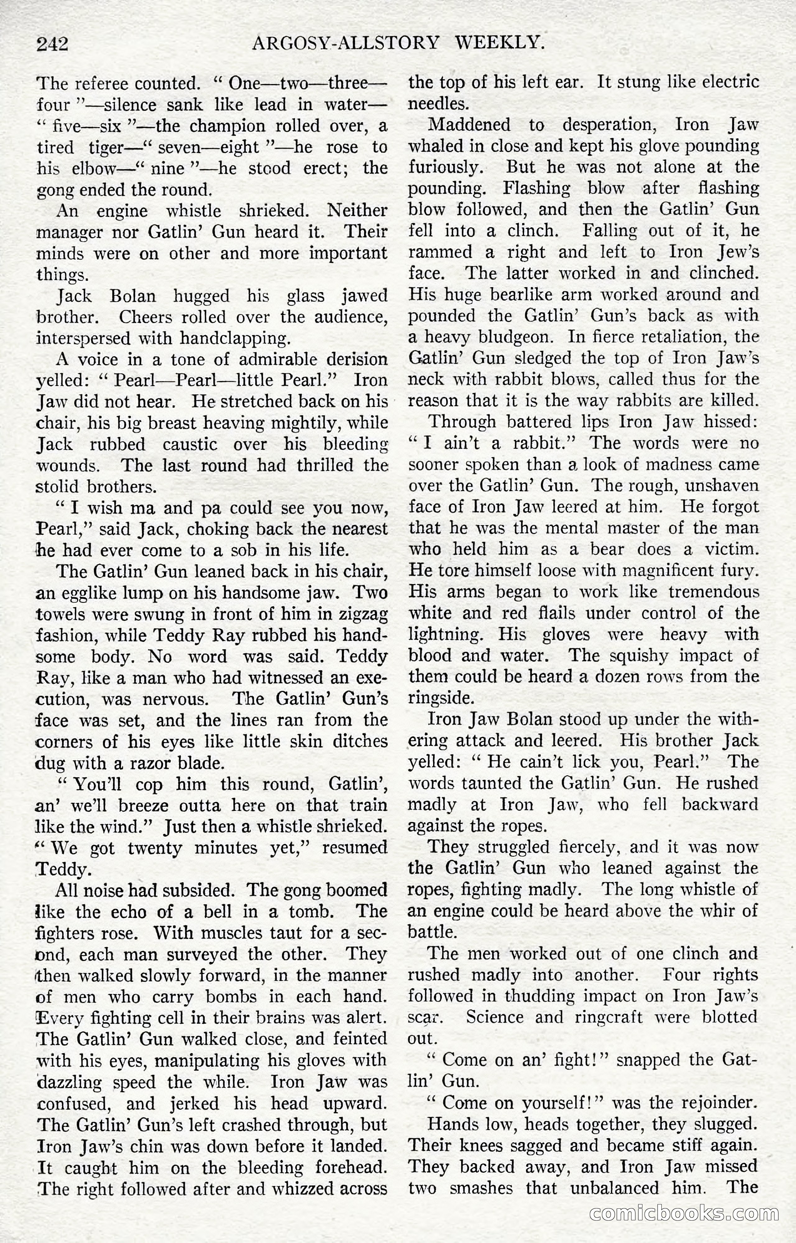 Argosy All-Story Weekly, December 1, 1923 — page 100 of 193