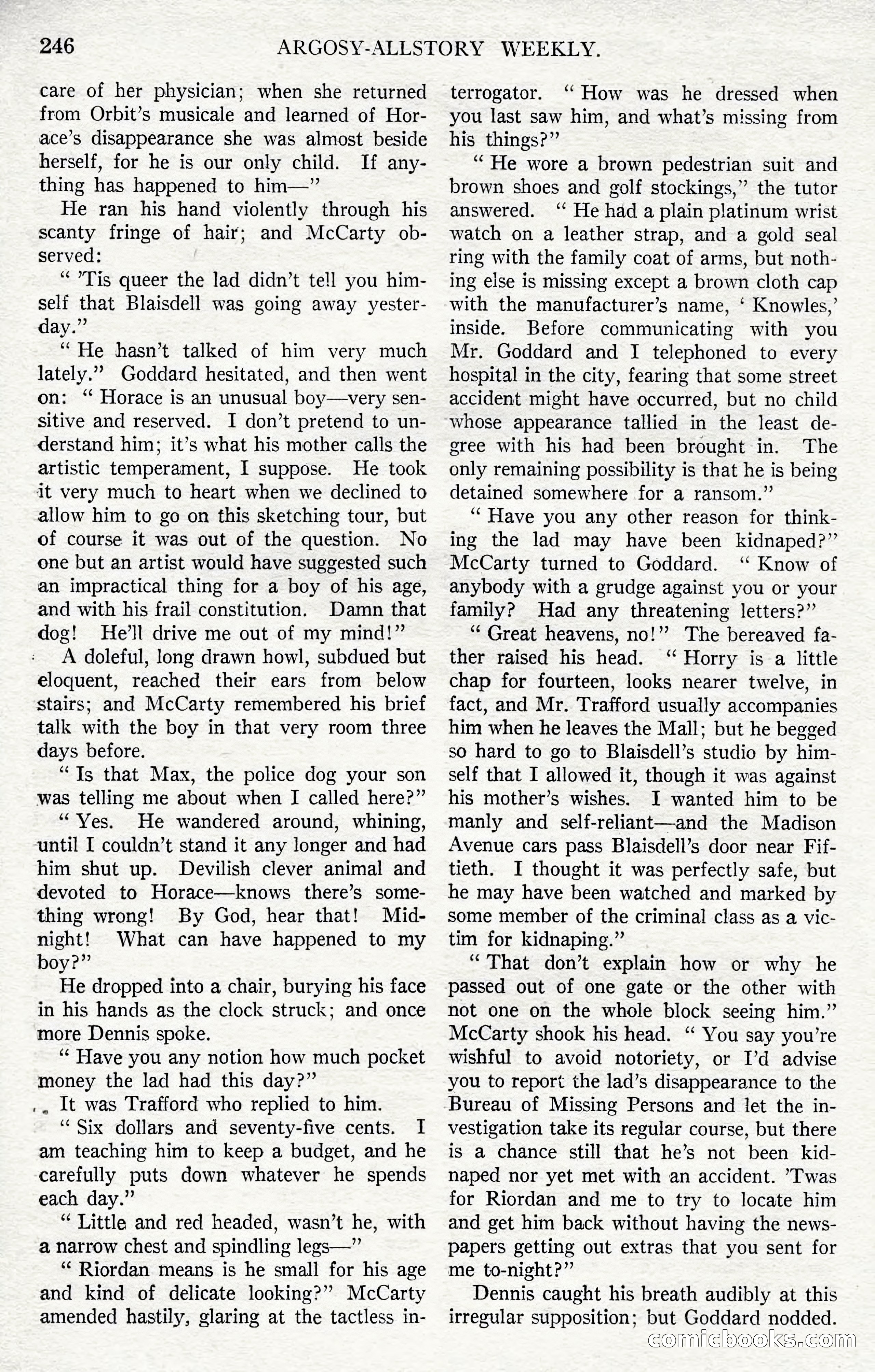 Argosy All-Story Weekly, December 1, 1923 — page 104 of 193