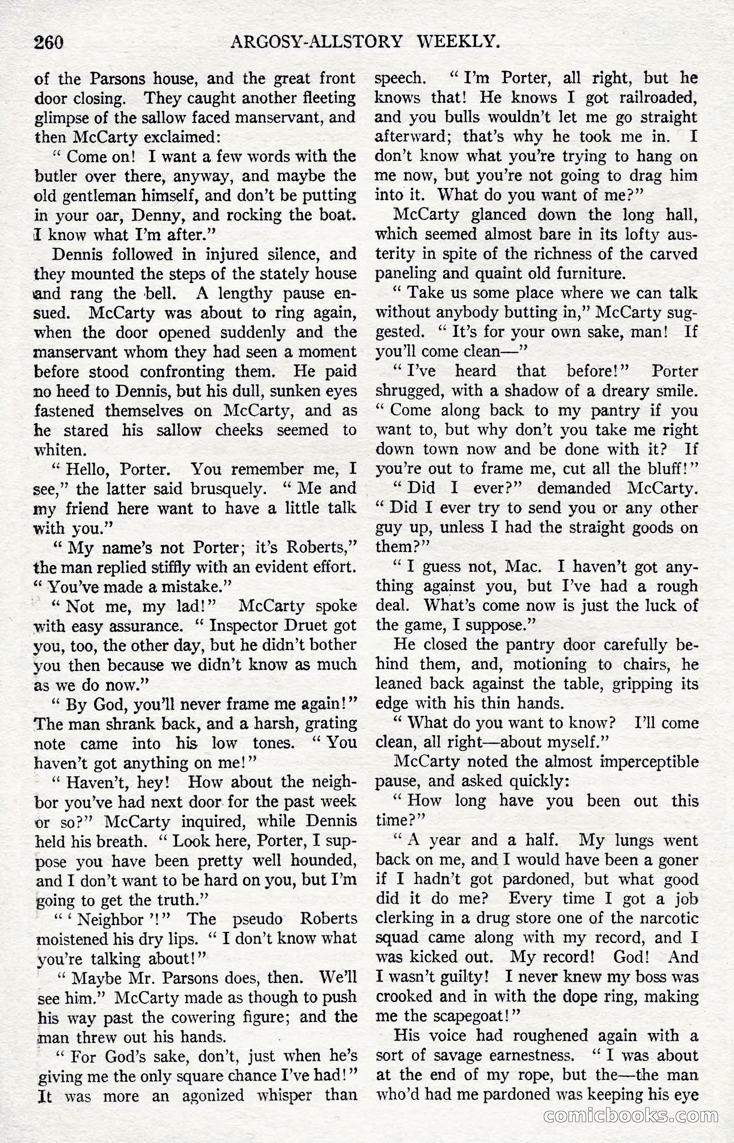 Argosy All-Story Weekly, December 1, 1923 — page 118 of 193