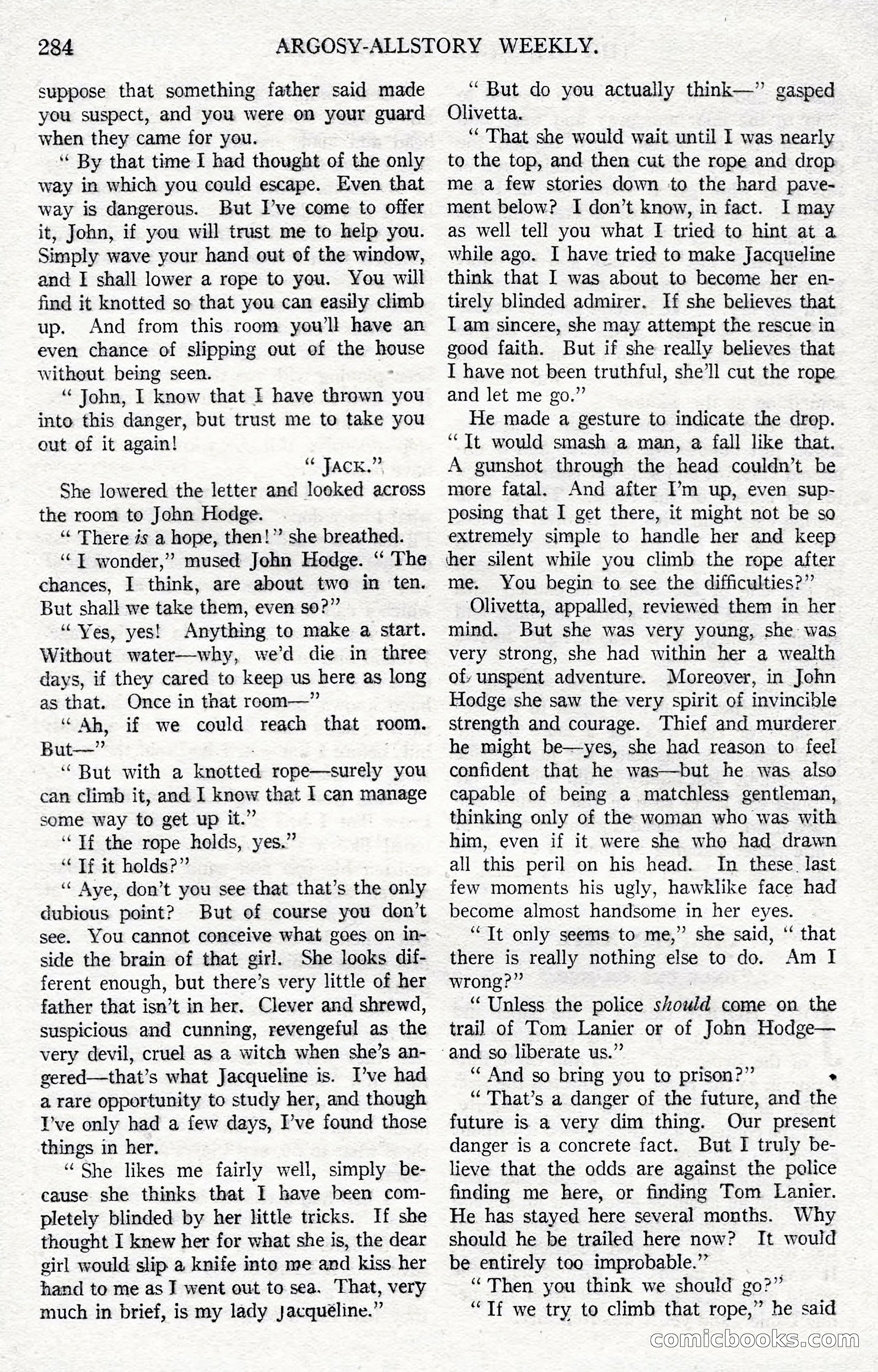 Argosy All-Story Weekly, December 1, 1923 — page 142 of 193