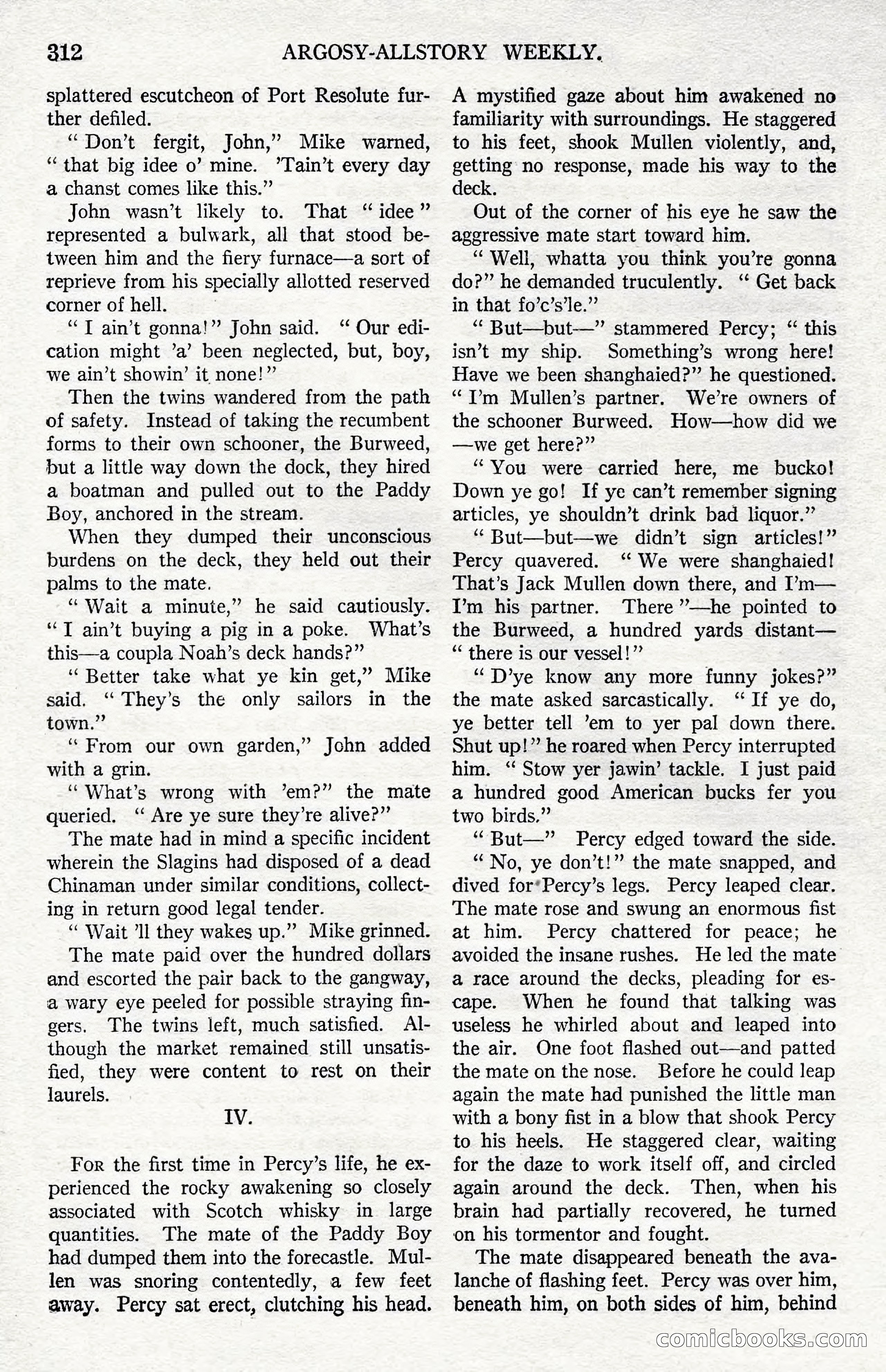 Argosy All-Story Weekly, December 1, 1923 — page 170 of 193