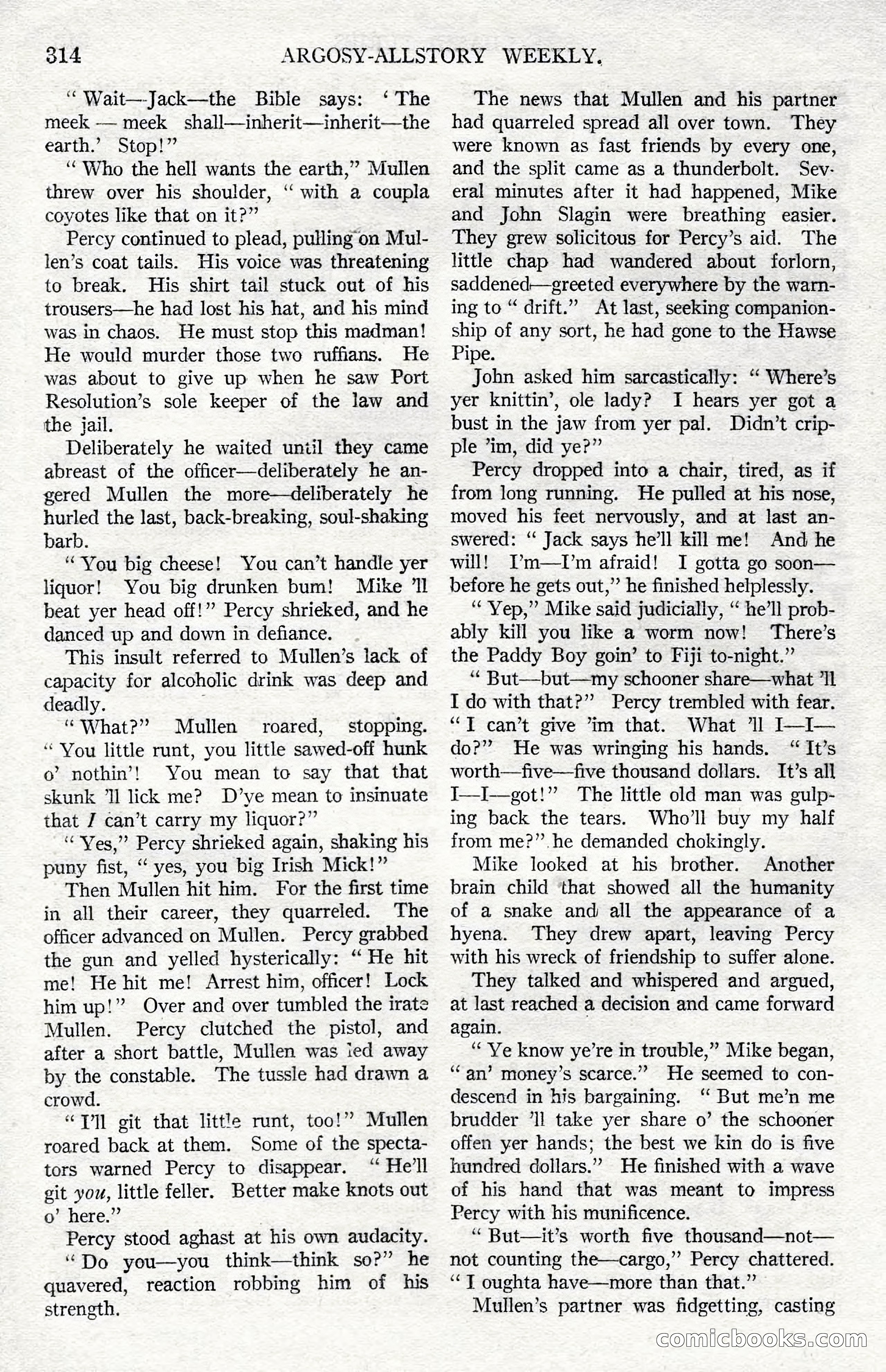 Argosy All-Story Weekly, December 1, 1923 — page 172 of 193
