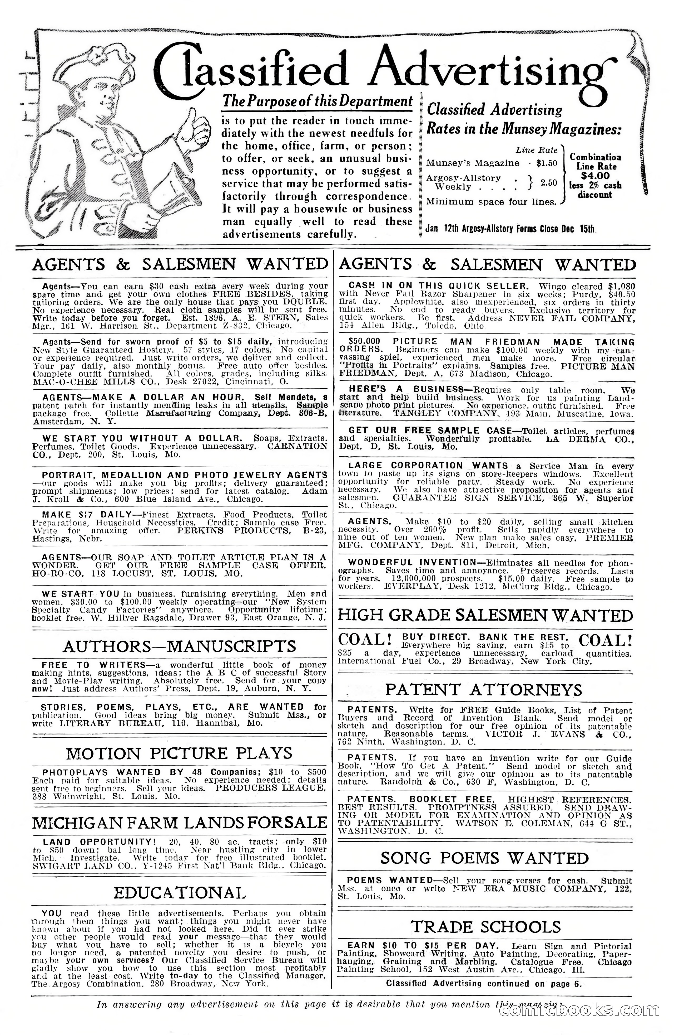 Argosy All-Story Weekly, December 8, 1923 — page 6 of 185