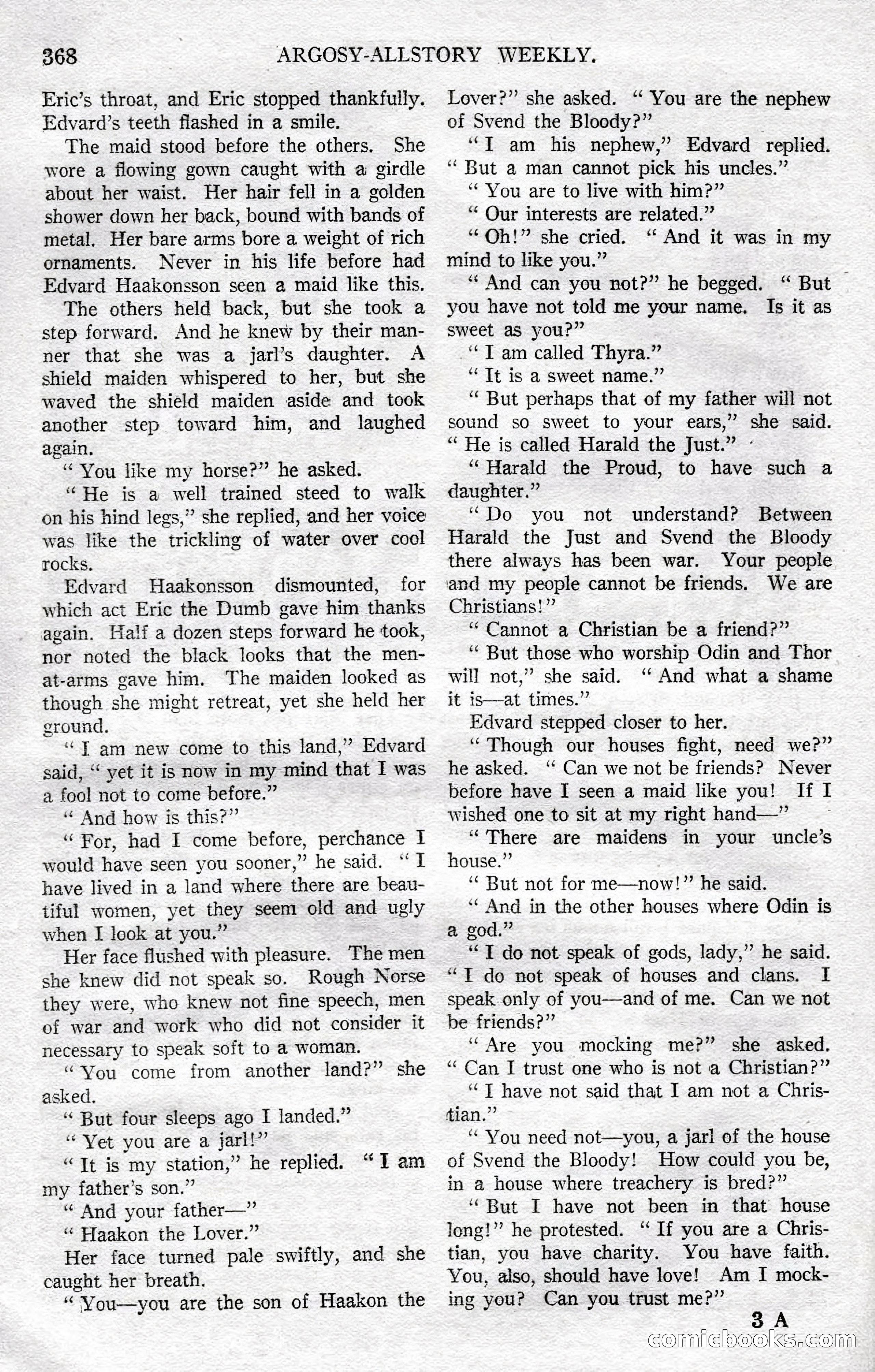 Argosy All-Story Weekly, December 8, 1923 — page 62 of 185
