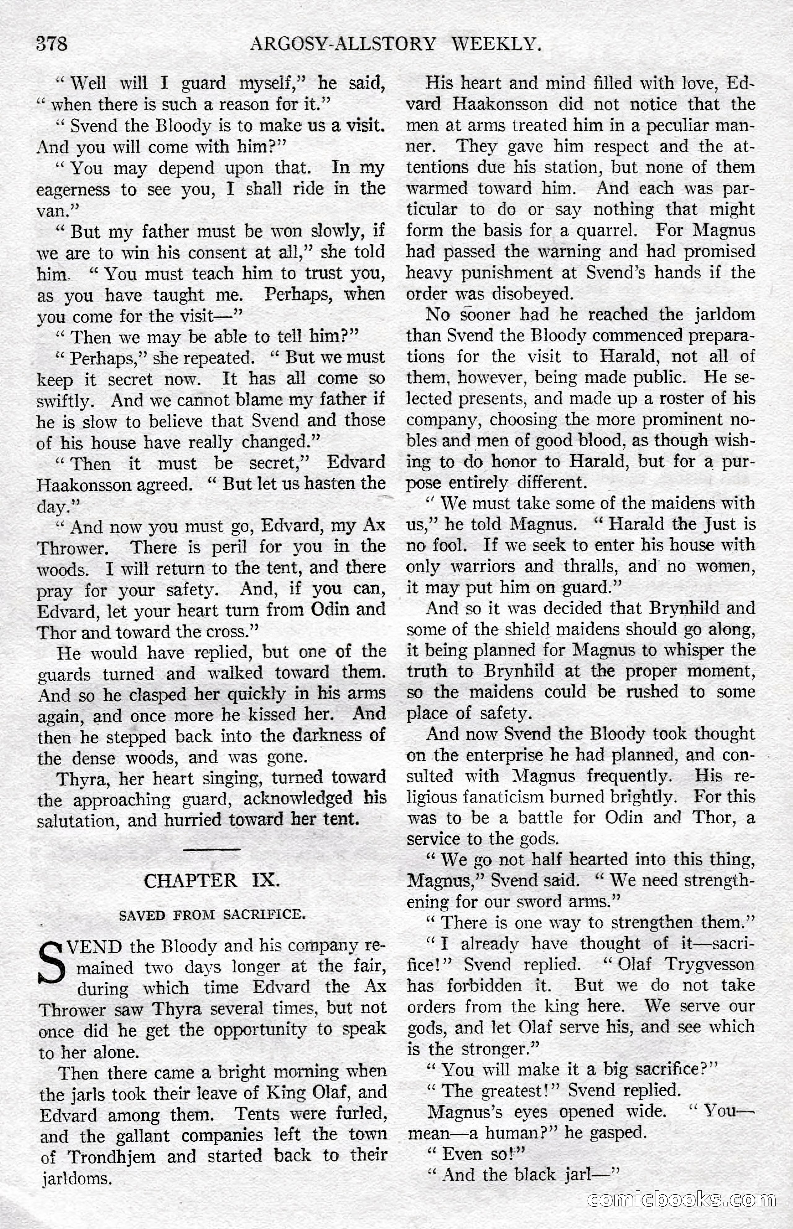 Argosy All-Story Weekly, December 8, 1923 — page 72 of 185