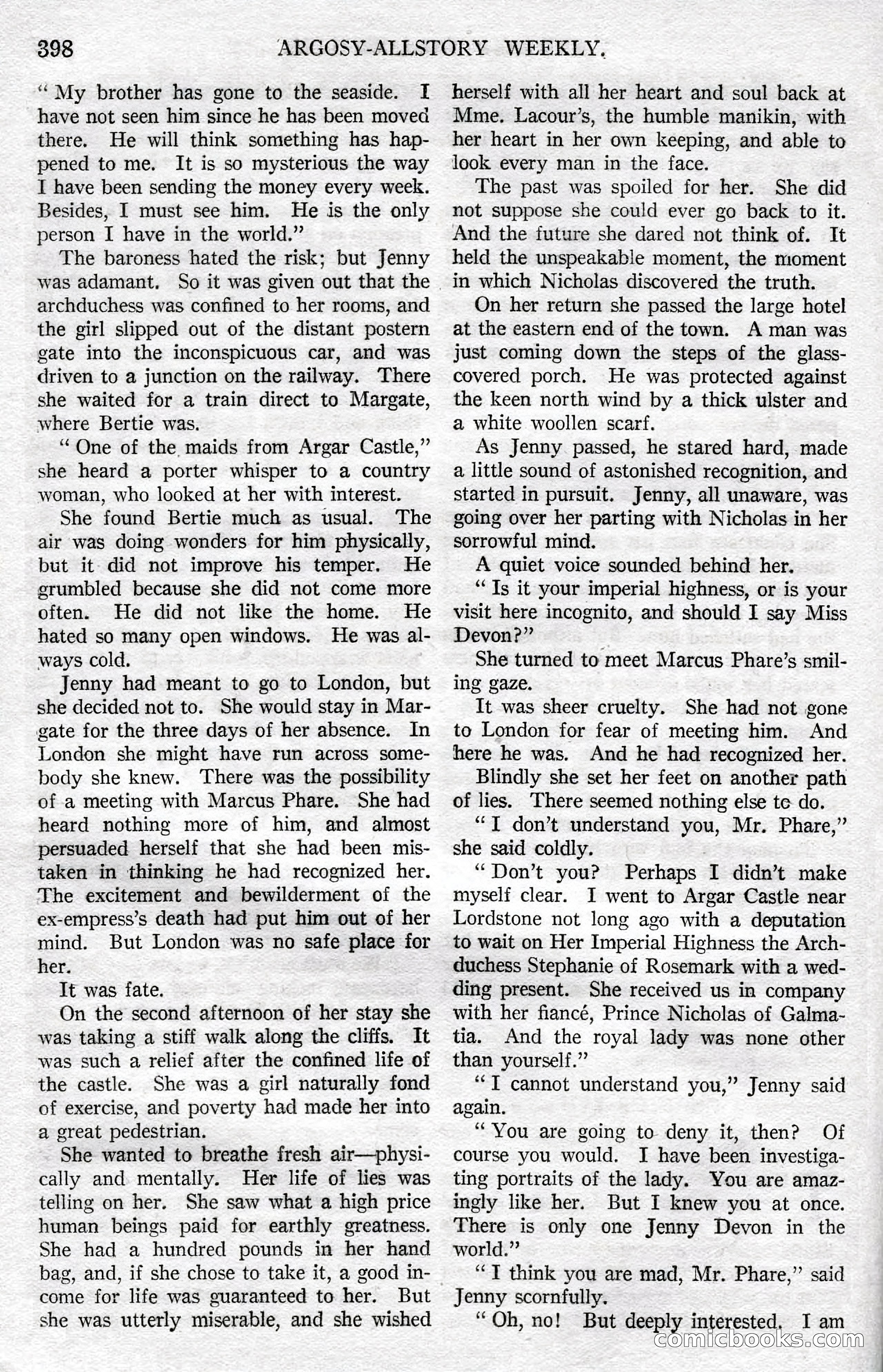 Argosy All-Story Weekly, December 8, 1923 — page 92 of 185