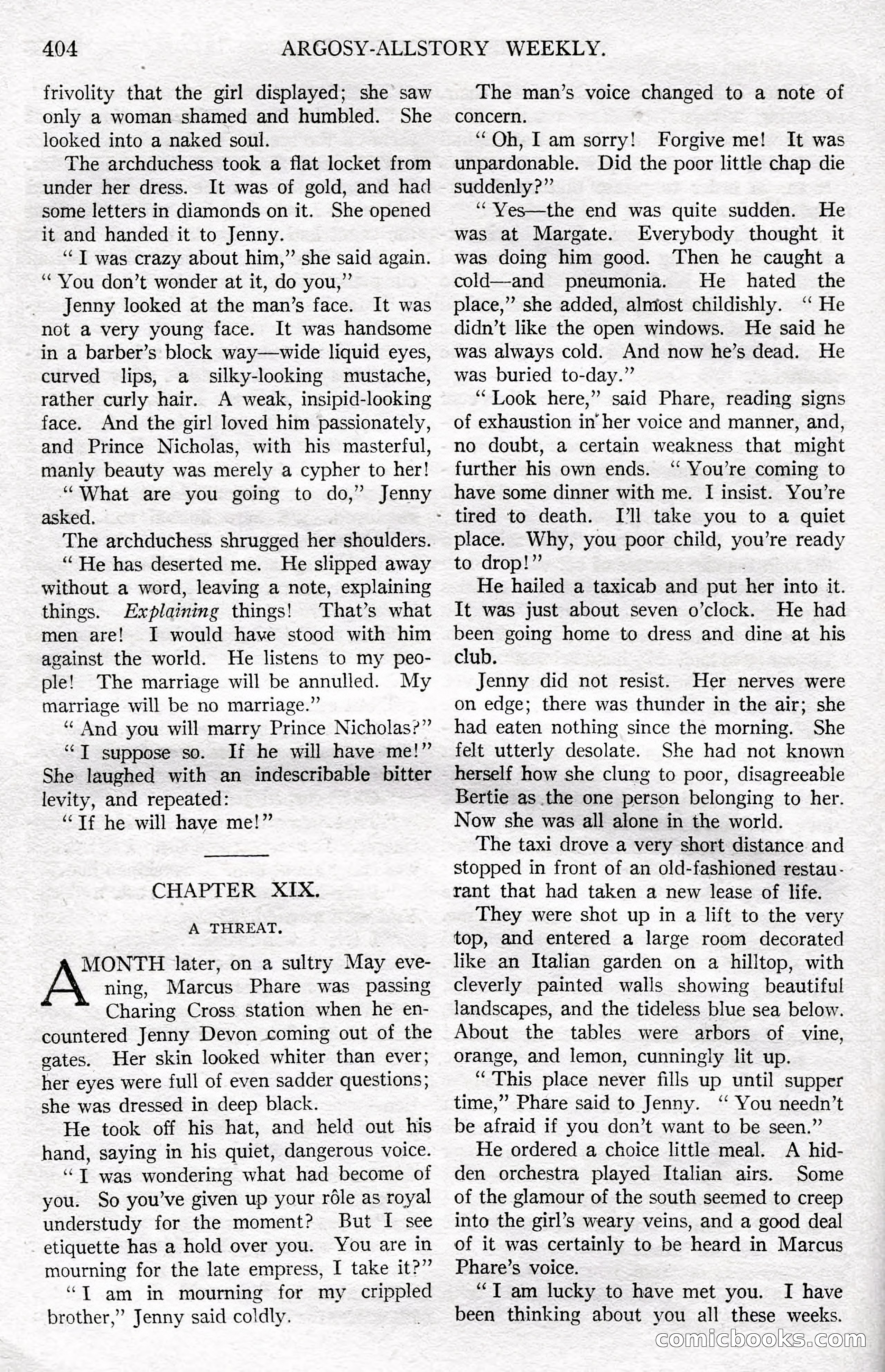 Argosy All-Story Weekly, December 8, 1923 — page 98 of 185