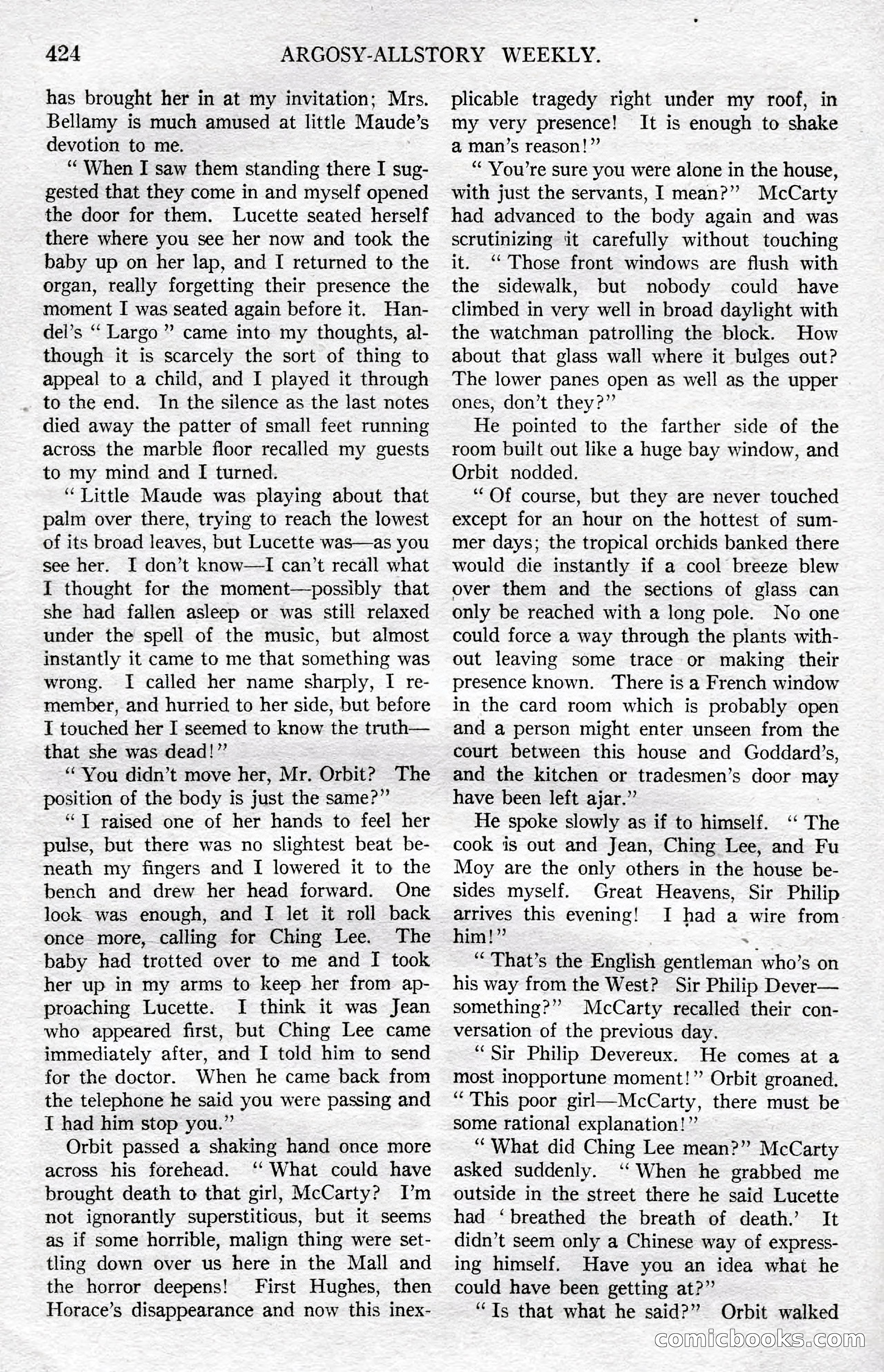 Argosy All-Story Weekly, December 8, 1923 — page 118 of 185