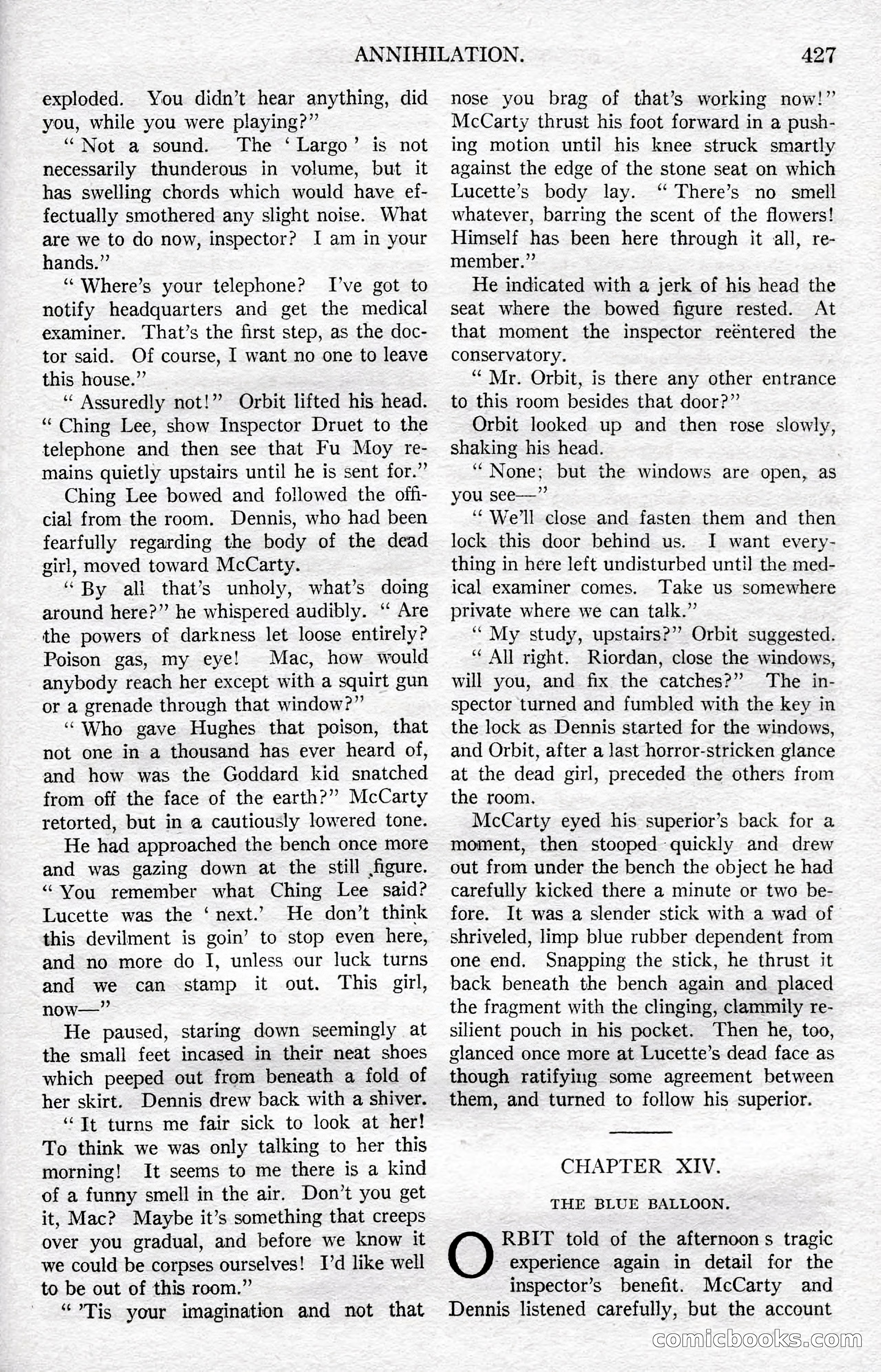 Argosy All-Story Weekly, December 8, 1923 — page 121 of 185