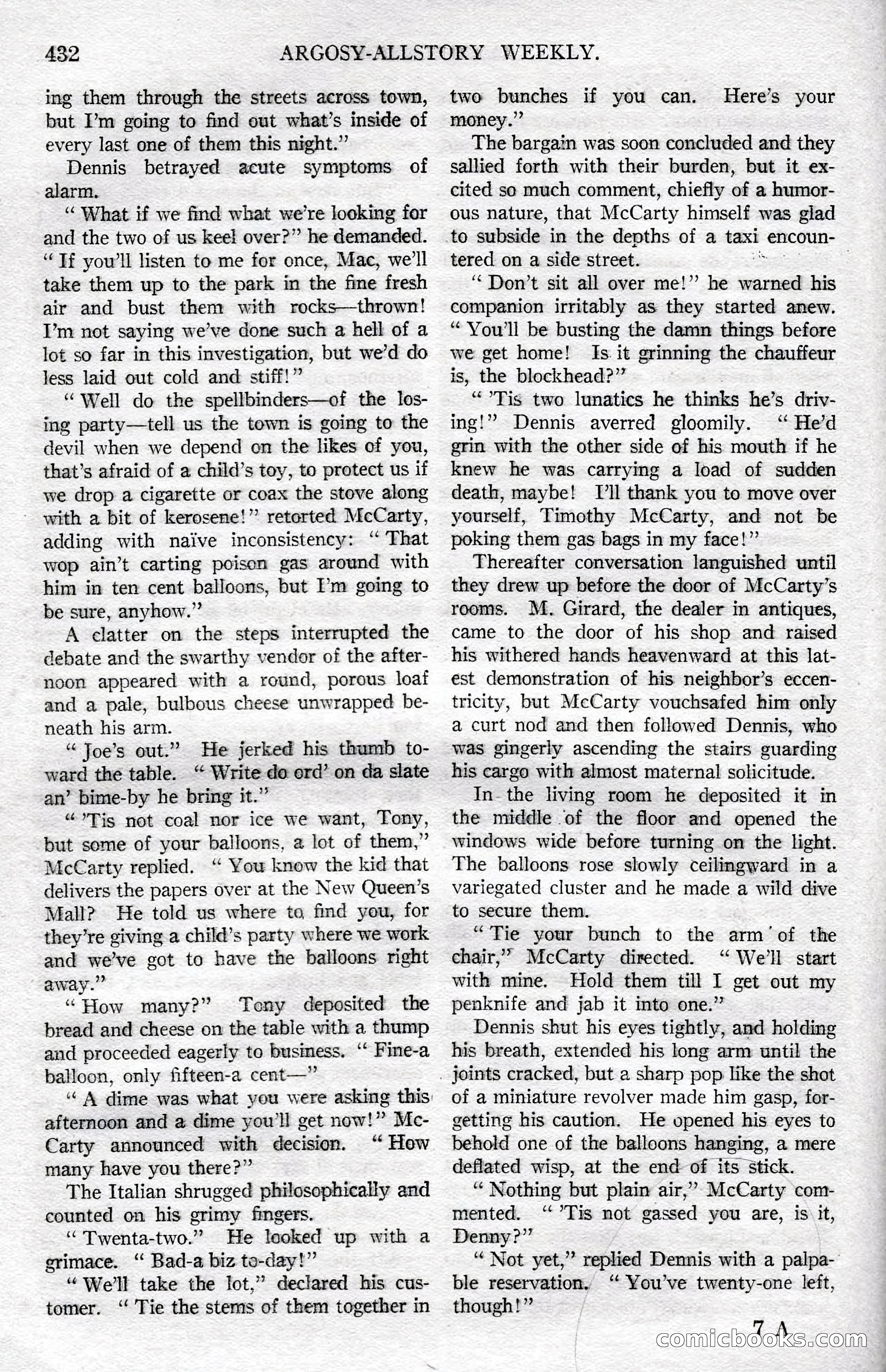Argosy All-Story Weekly, December 8, 1923 — page 126 of 185