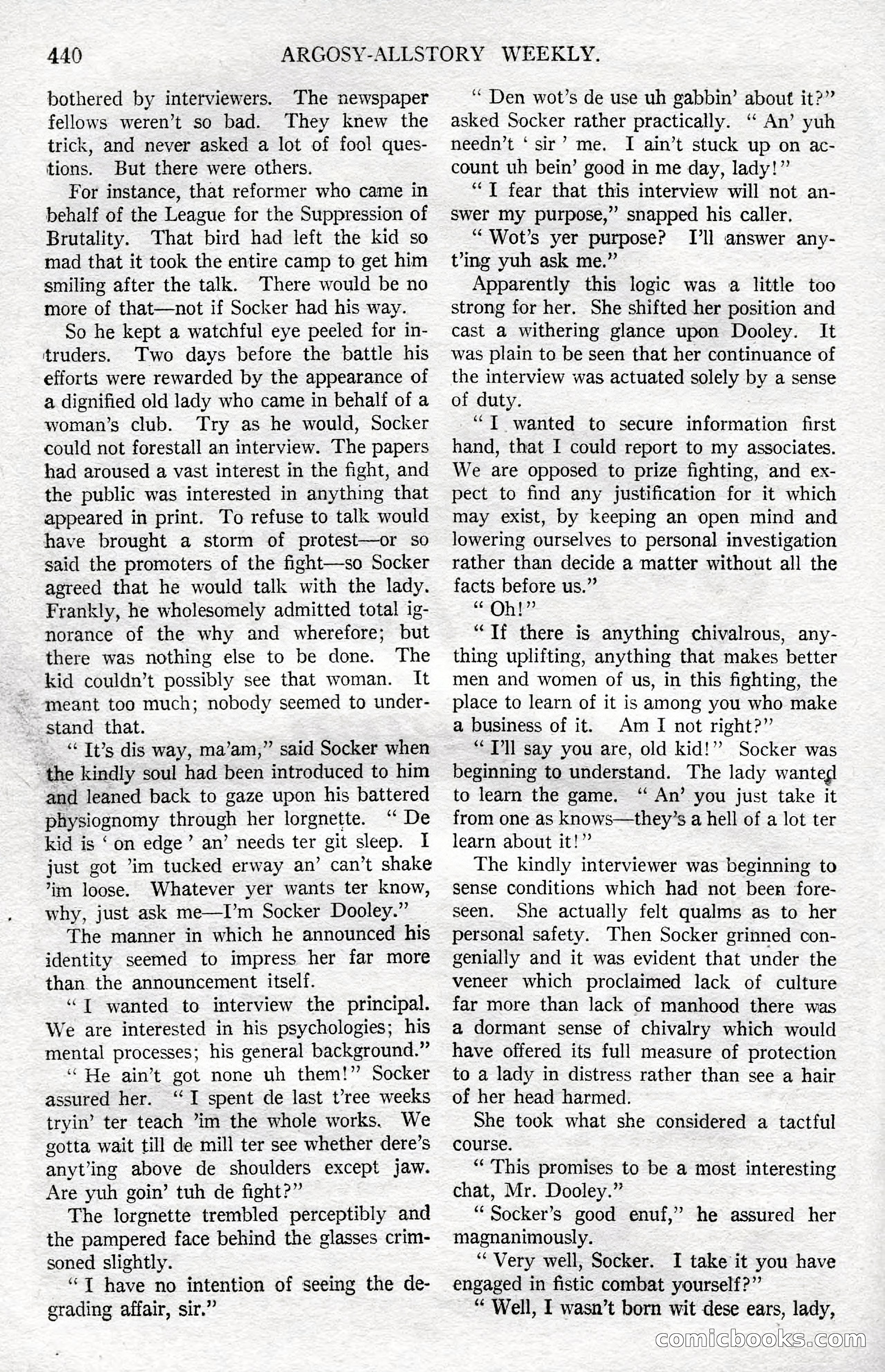 Argosy All-Story Weekly, December 8, 1923 — page 134 of 185