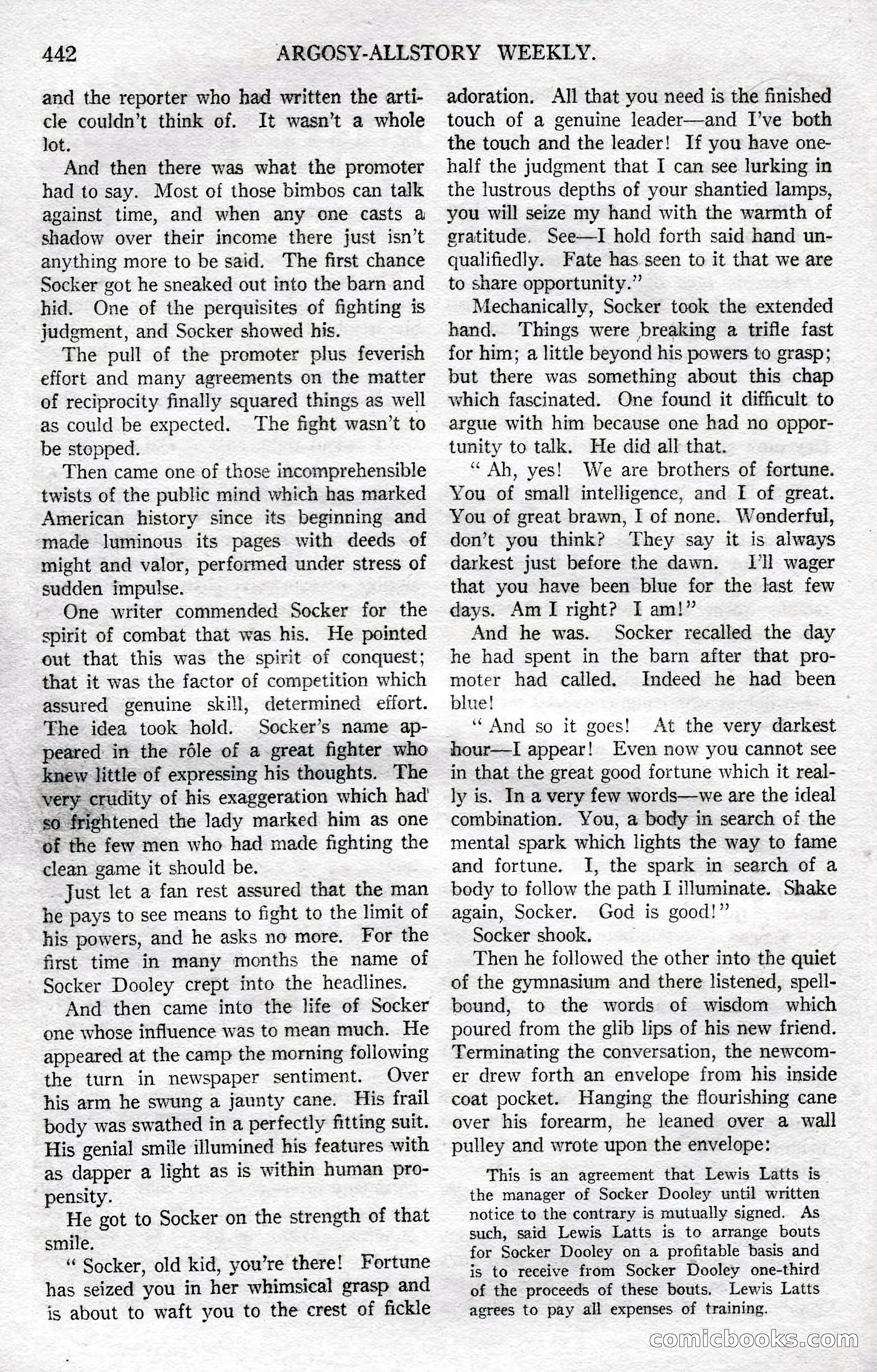 Argosy All-Story Weekly, December 8, 1923 — page 136 of 185