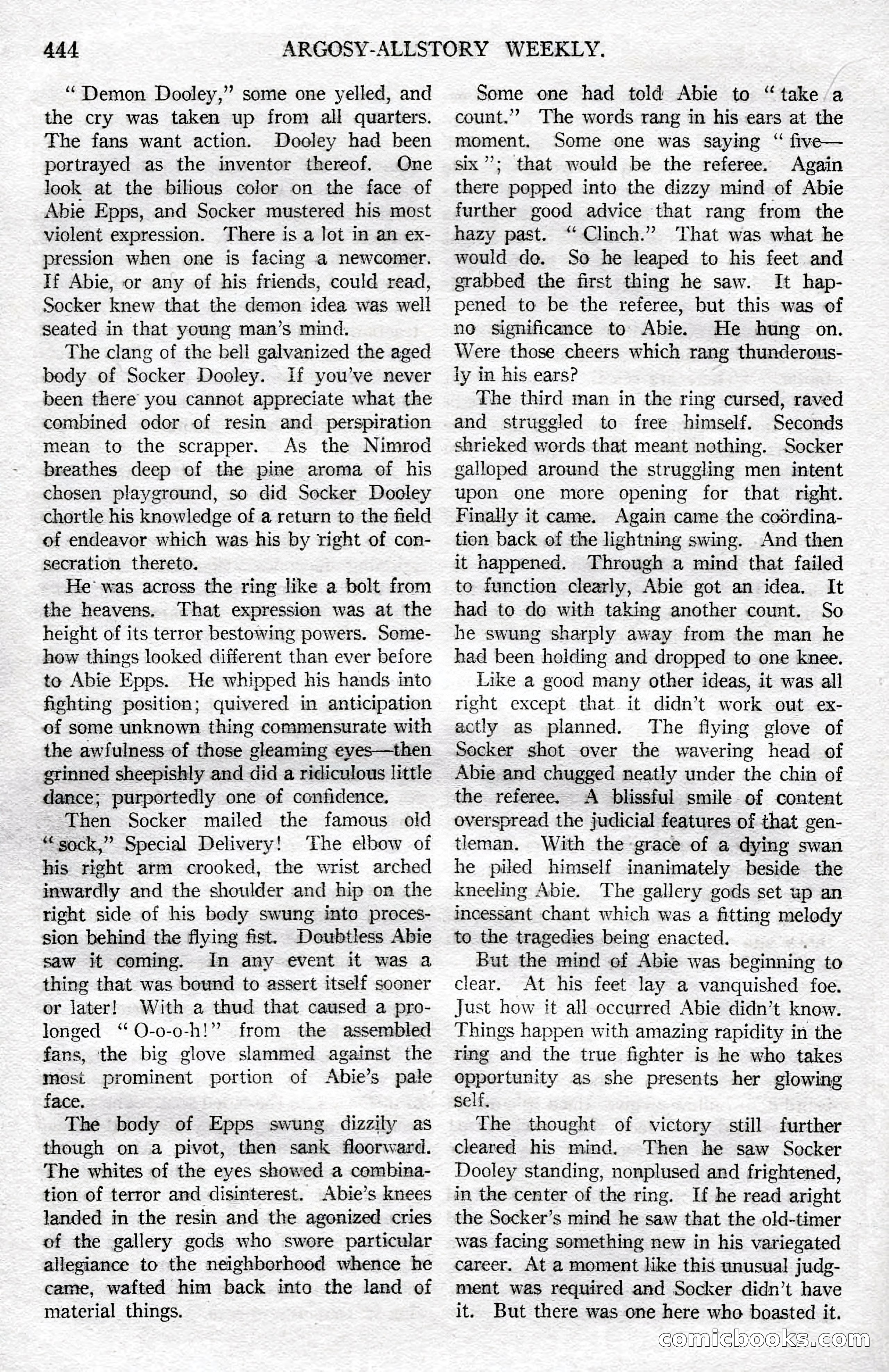 Argosy All-Story Weekly, December 8, 1923 — page 138 of 185