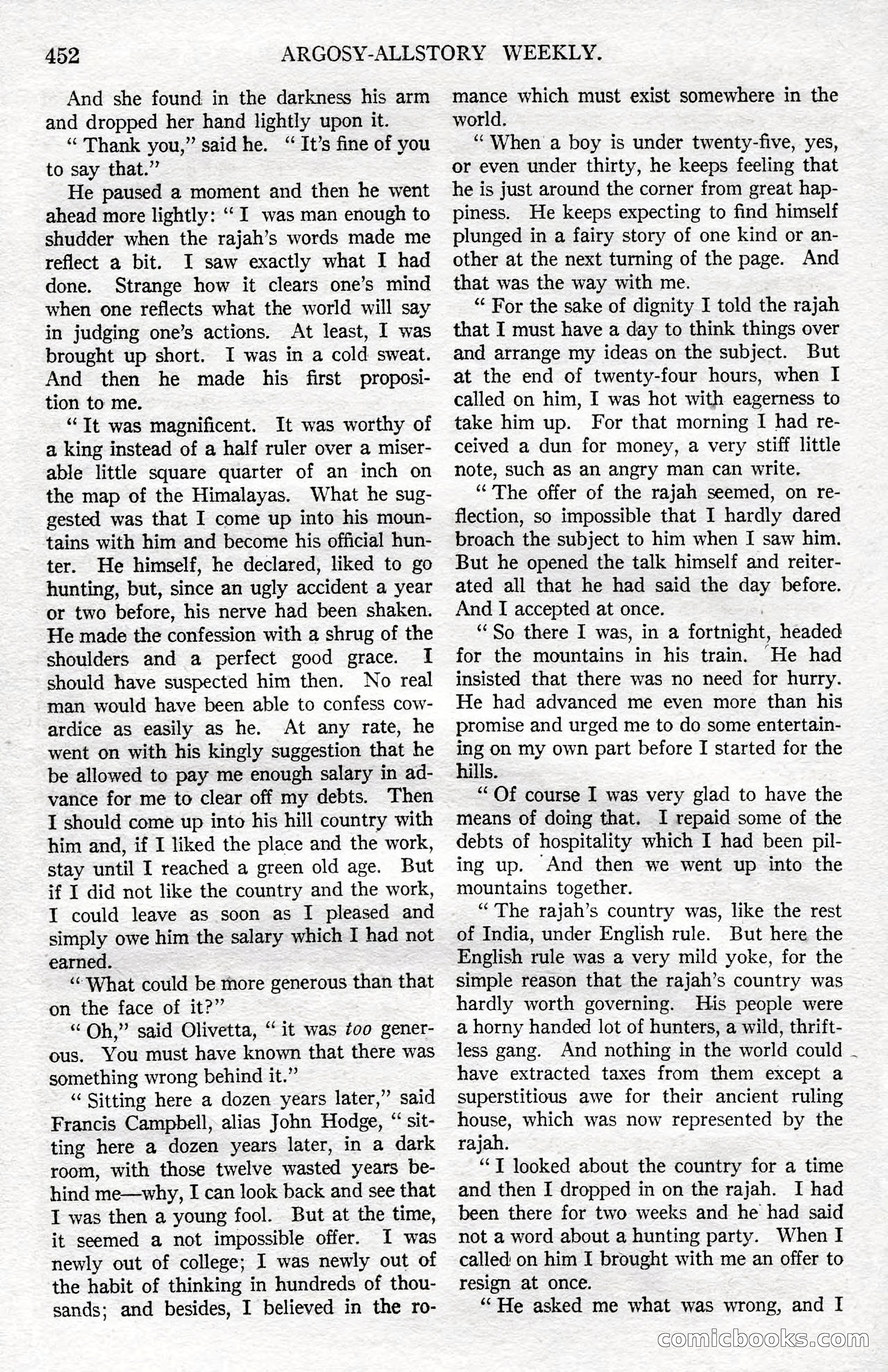Argosy All-Story Weekly, December 8, 1923 — page 146 of 185