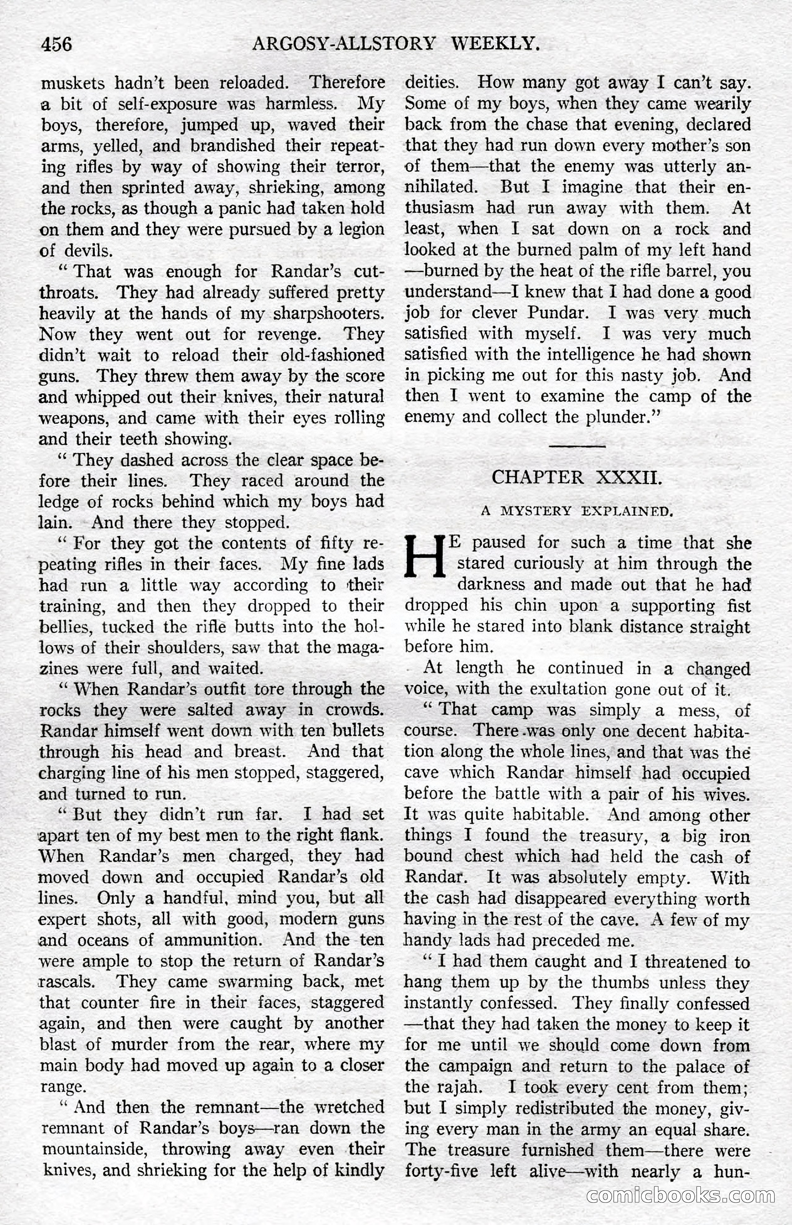 Argosy All-Story Weekly, December 8, 1923 — page 150 of 185