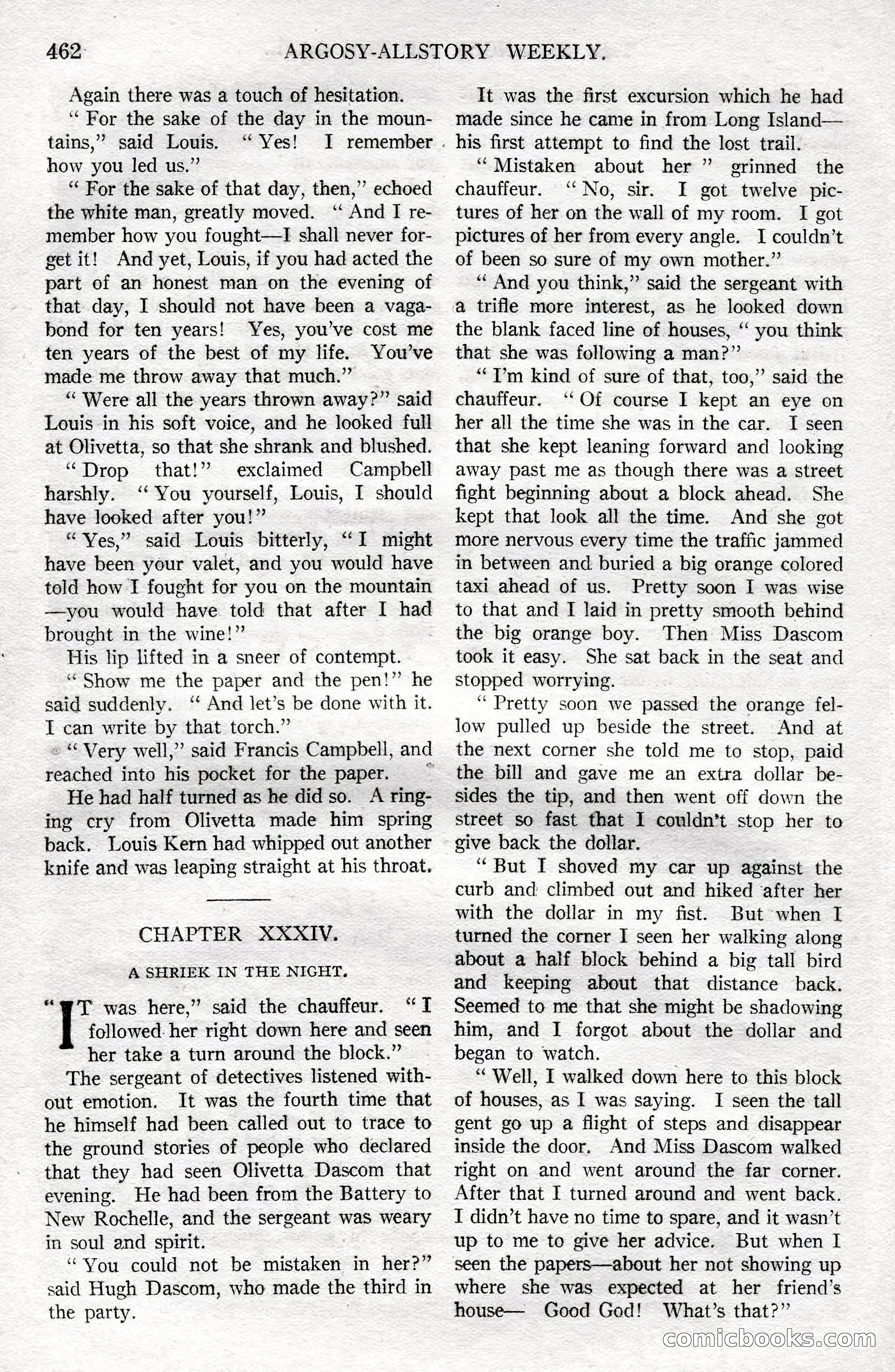 Argosy All-Story Weekly, December 8, 1923 — page 156 of 185
