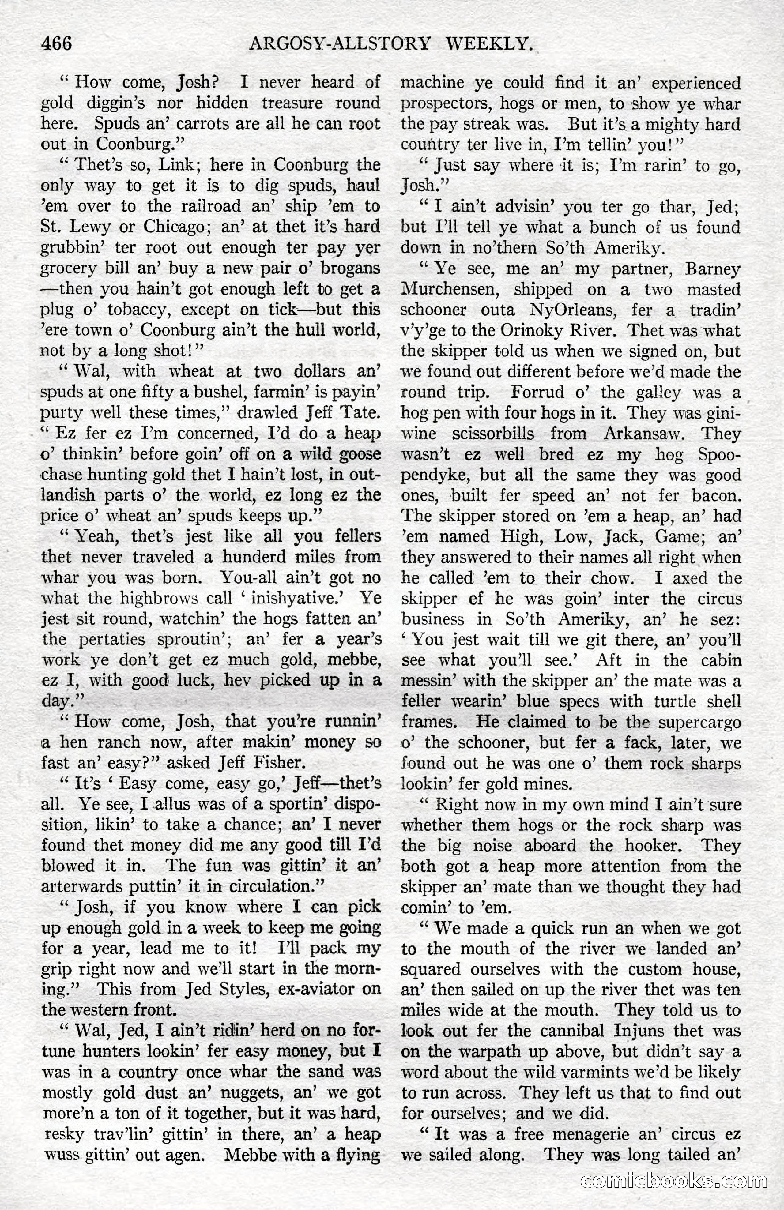 Argosy All-Story Weekly, December 8, 1923 — page 160 of 185