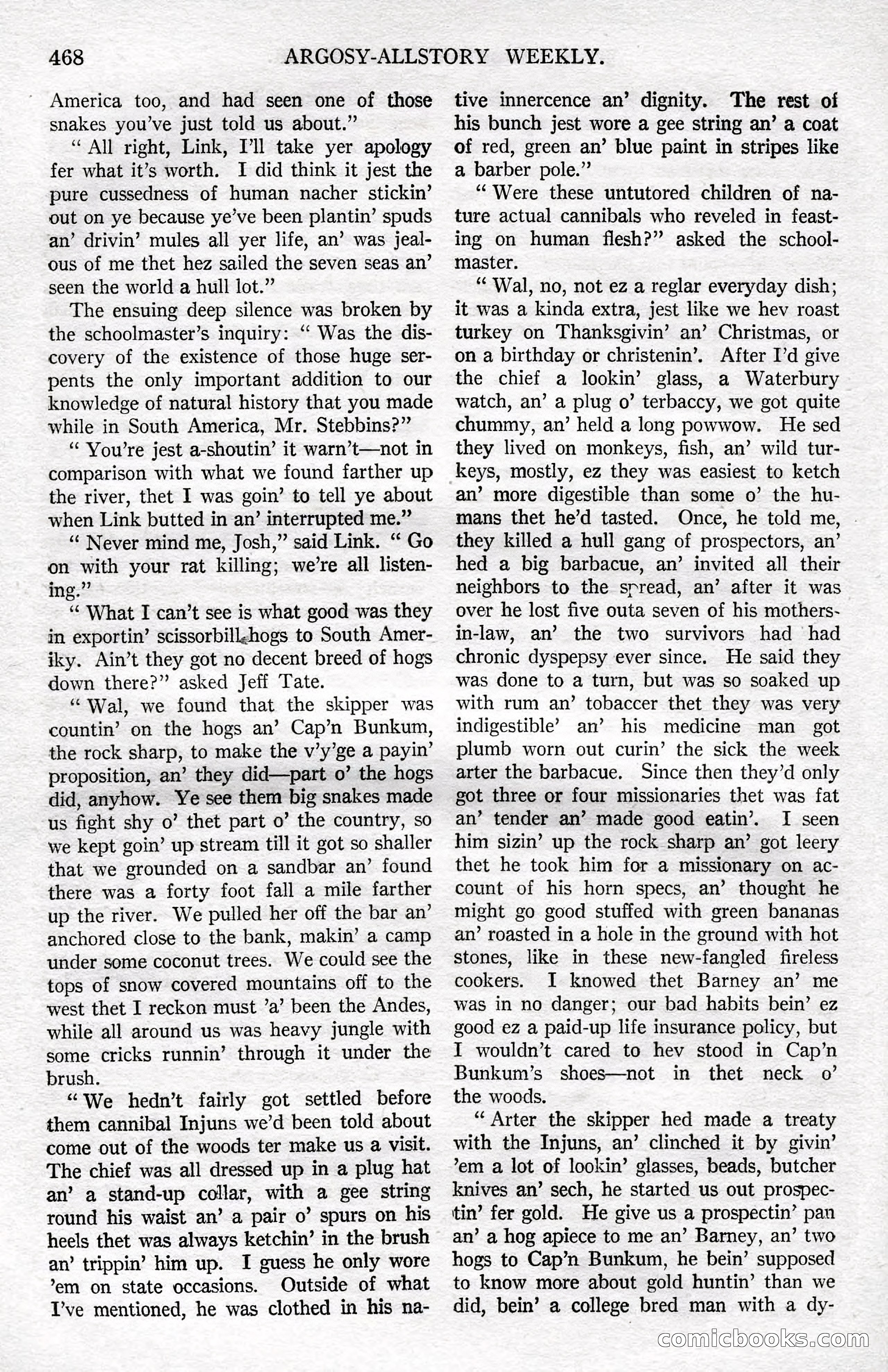 Argosy All-Story Weekly, December 8, 1923 — page 162 of 185