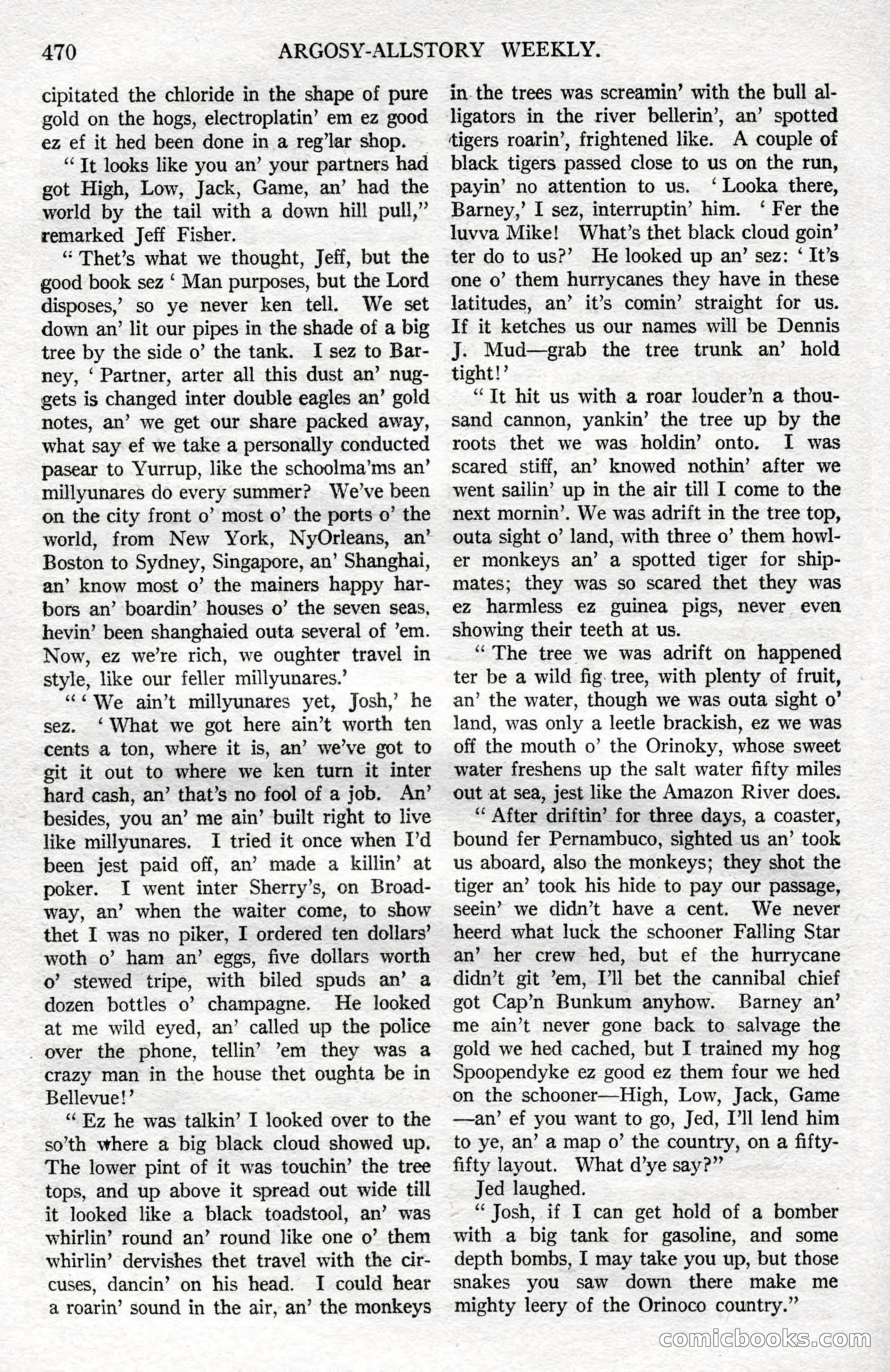 Argosy All-Story Weekly, December 8, 1923 — page 164 of 185