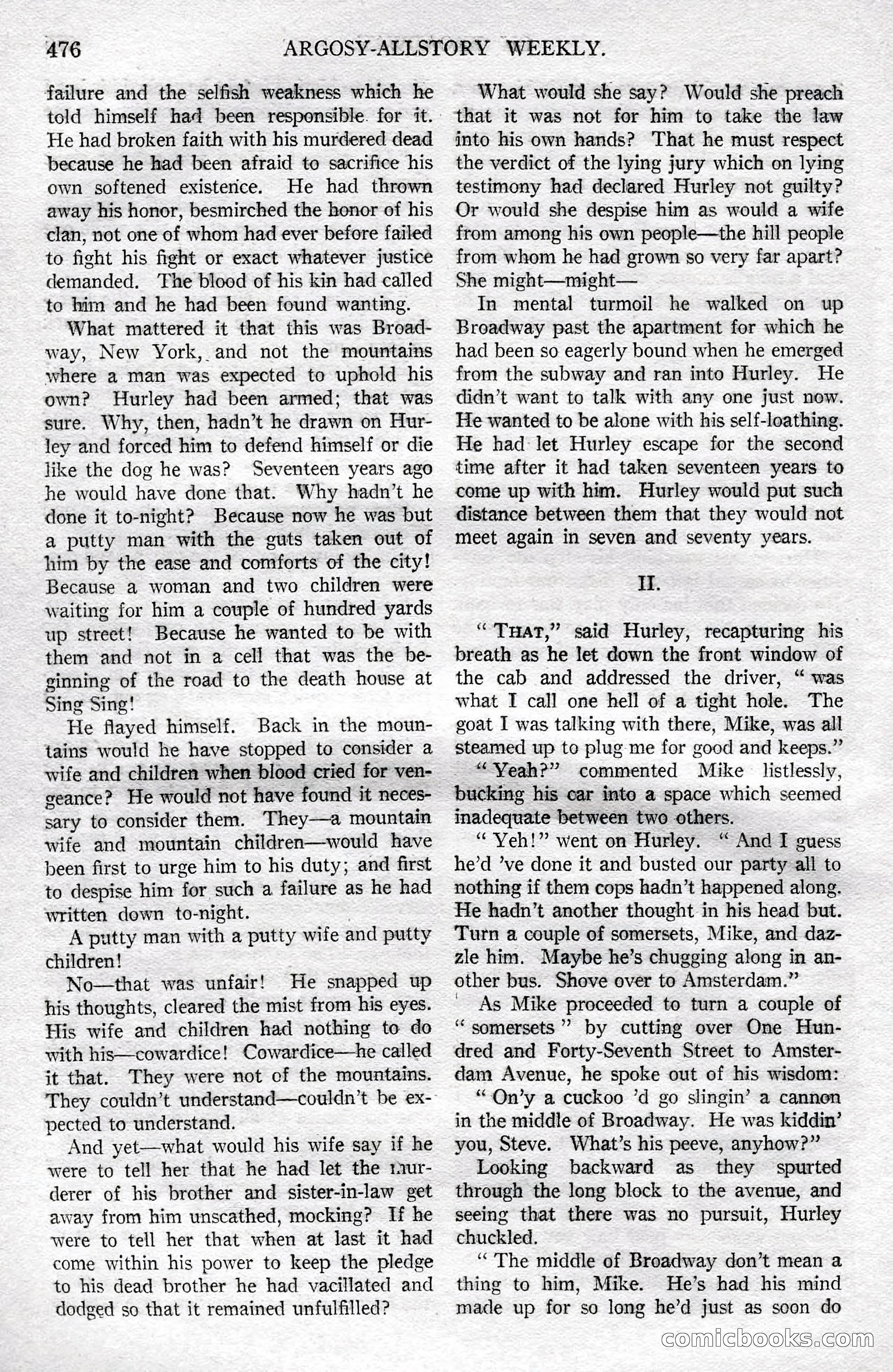 Argosy All-Story Weekly, December 8, 1923 — page 170 of 185
