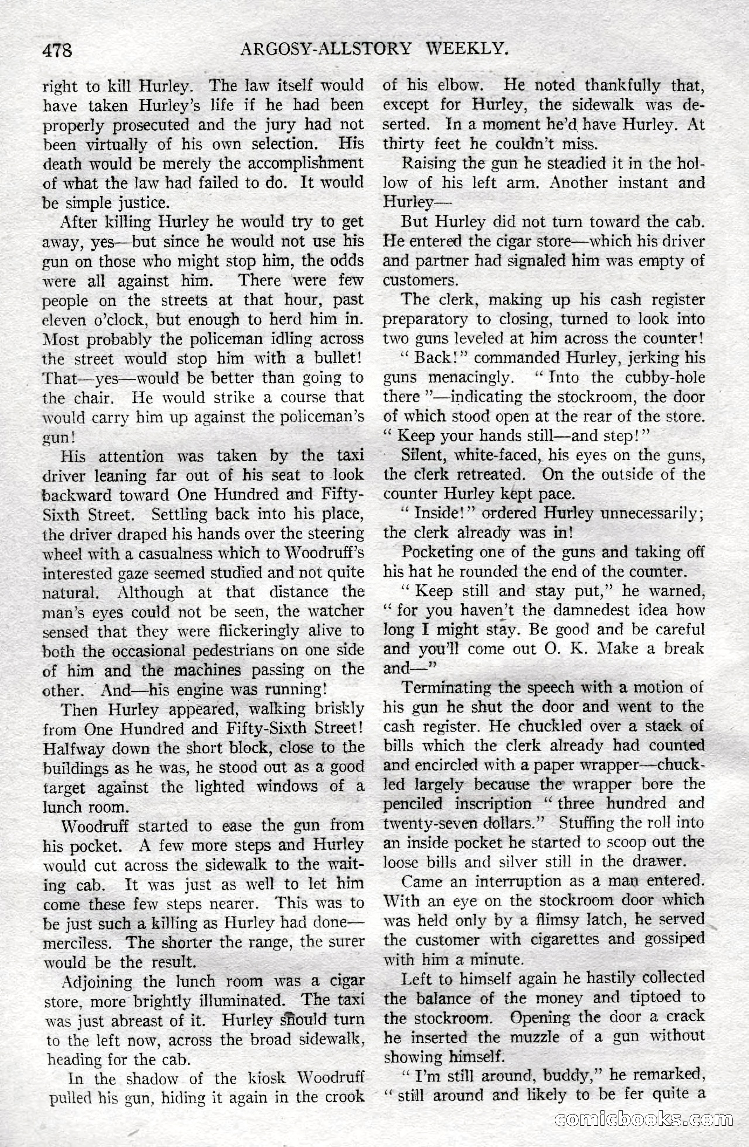 Argosy All-Story Weekly, December 8, 1923 — page 172 of 185