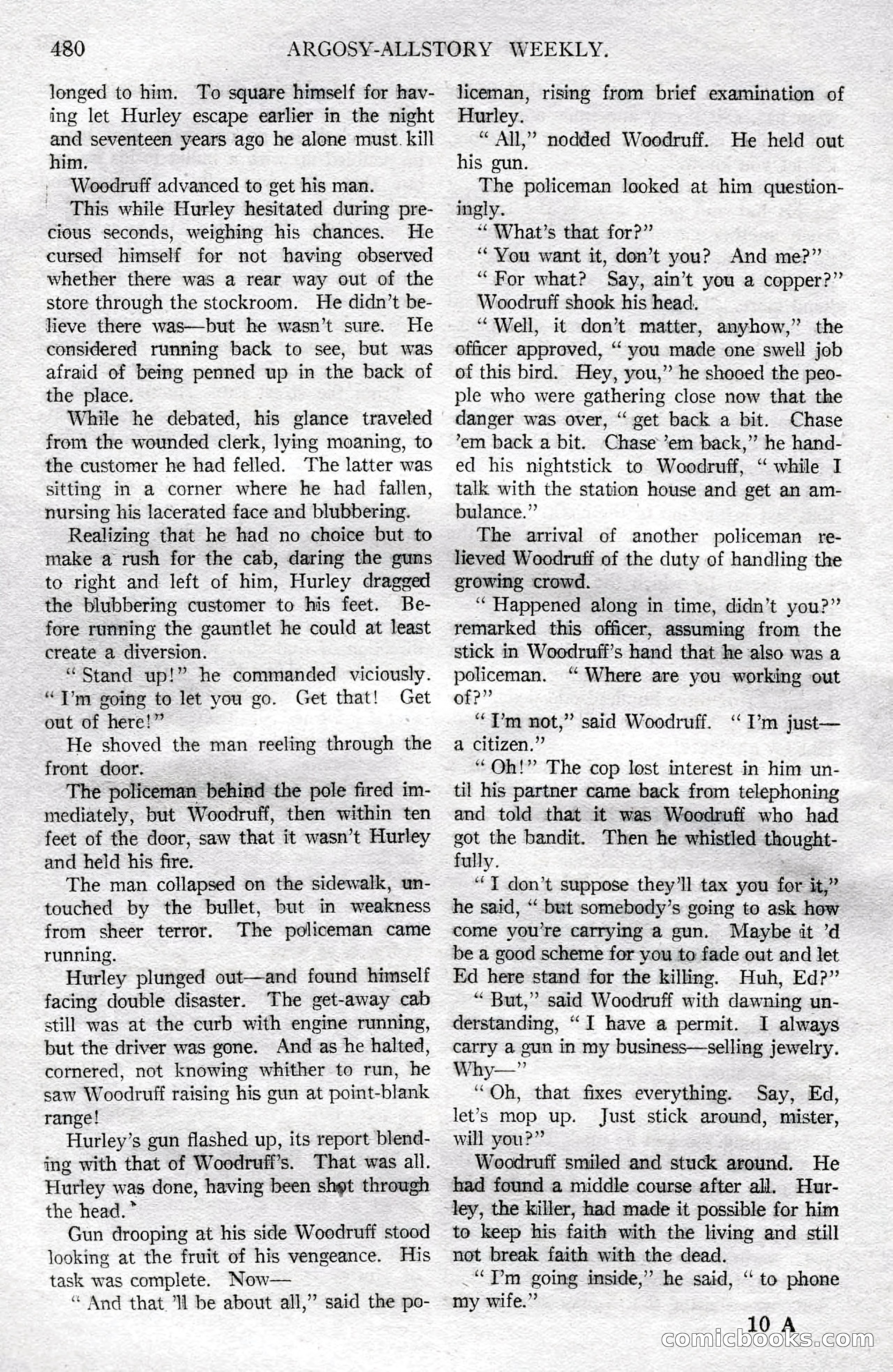 Argosy All-Story Weekly, December 8, 1923 — page 174 of 185