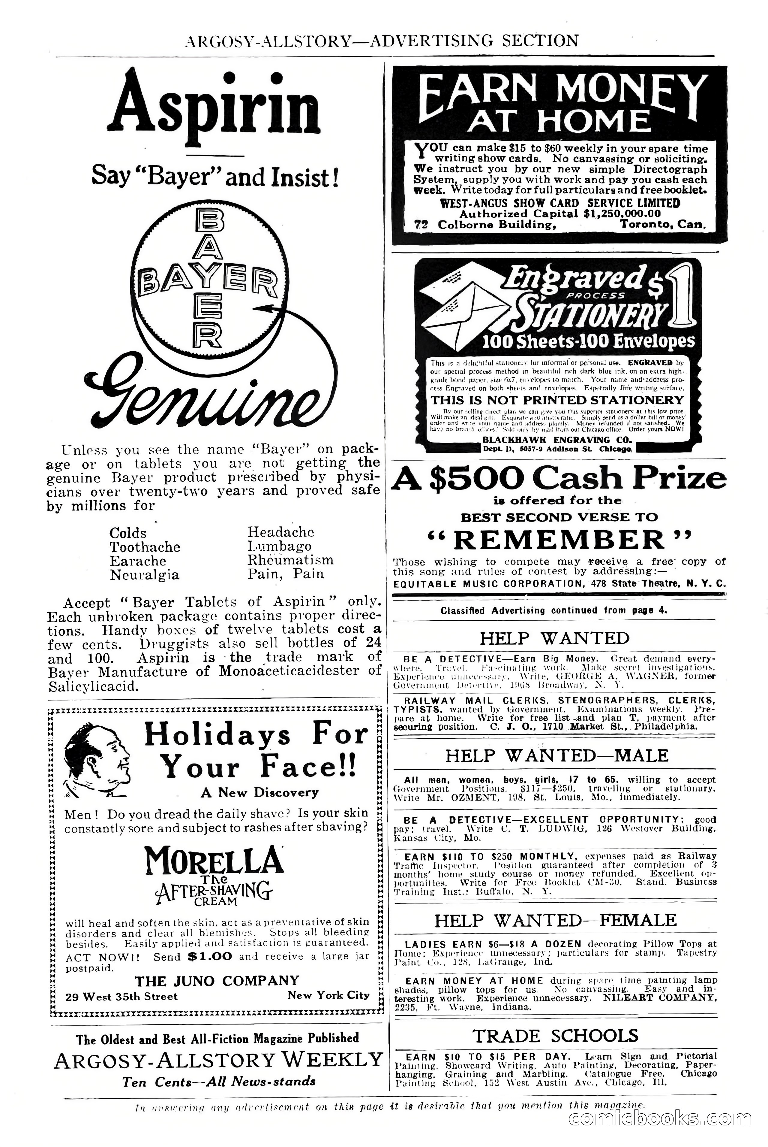 Argosy All-Story Weekly — Hopalong Cassidy Returns — page 9 of 174