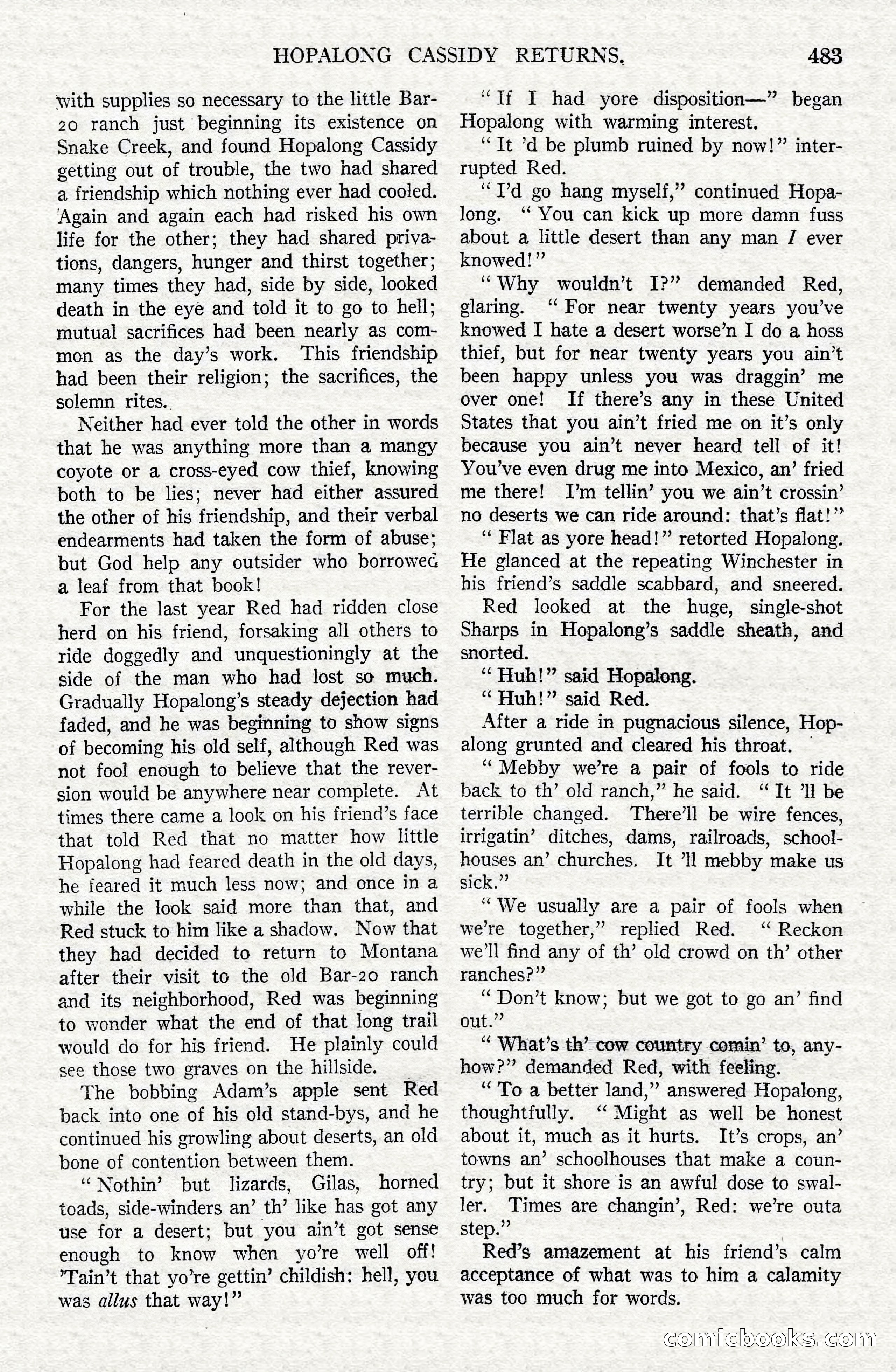 Argosy All-Story Weekly — Hopalong Cassidy Returns — page 14 of 174