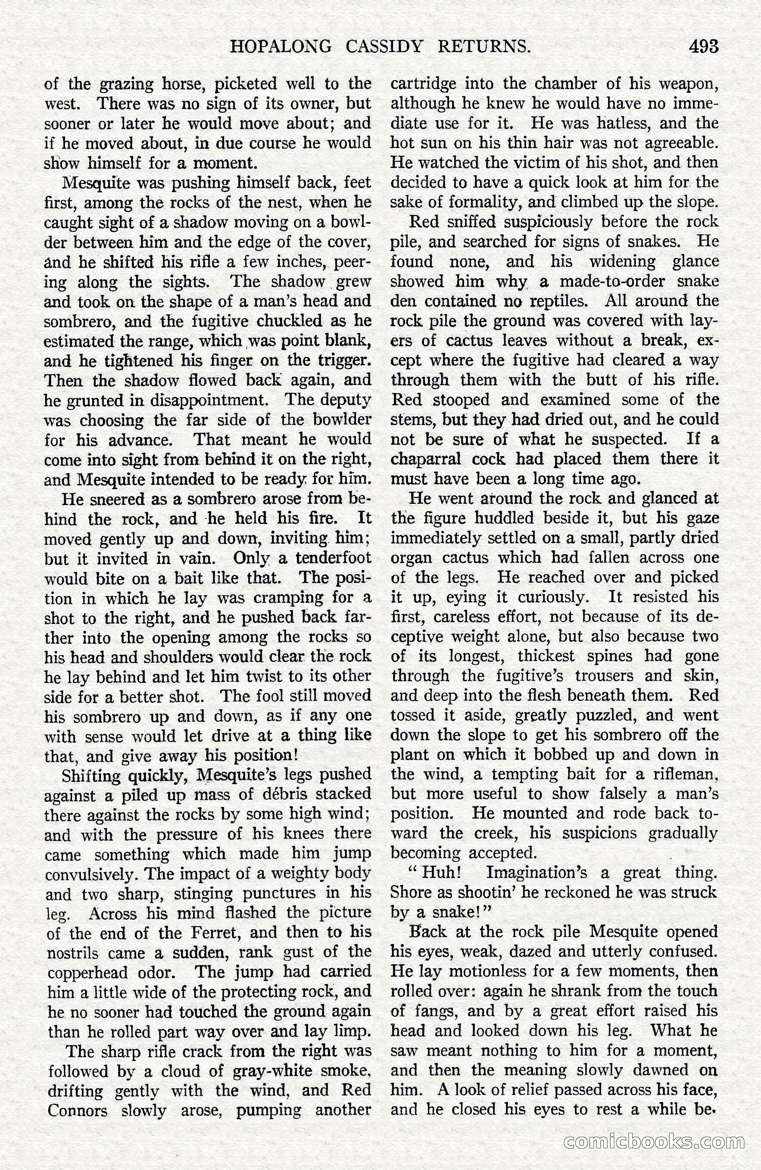 Argosy All-Story Weekly — Hopalong Cassidy Returns — page 24 of 174