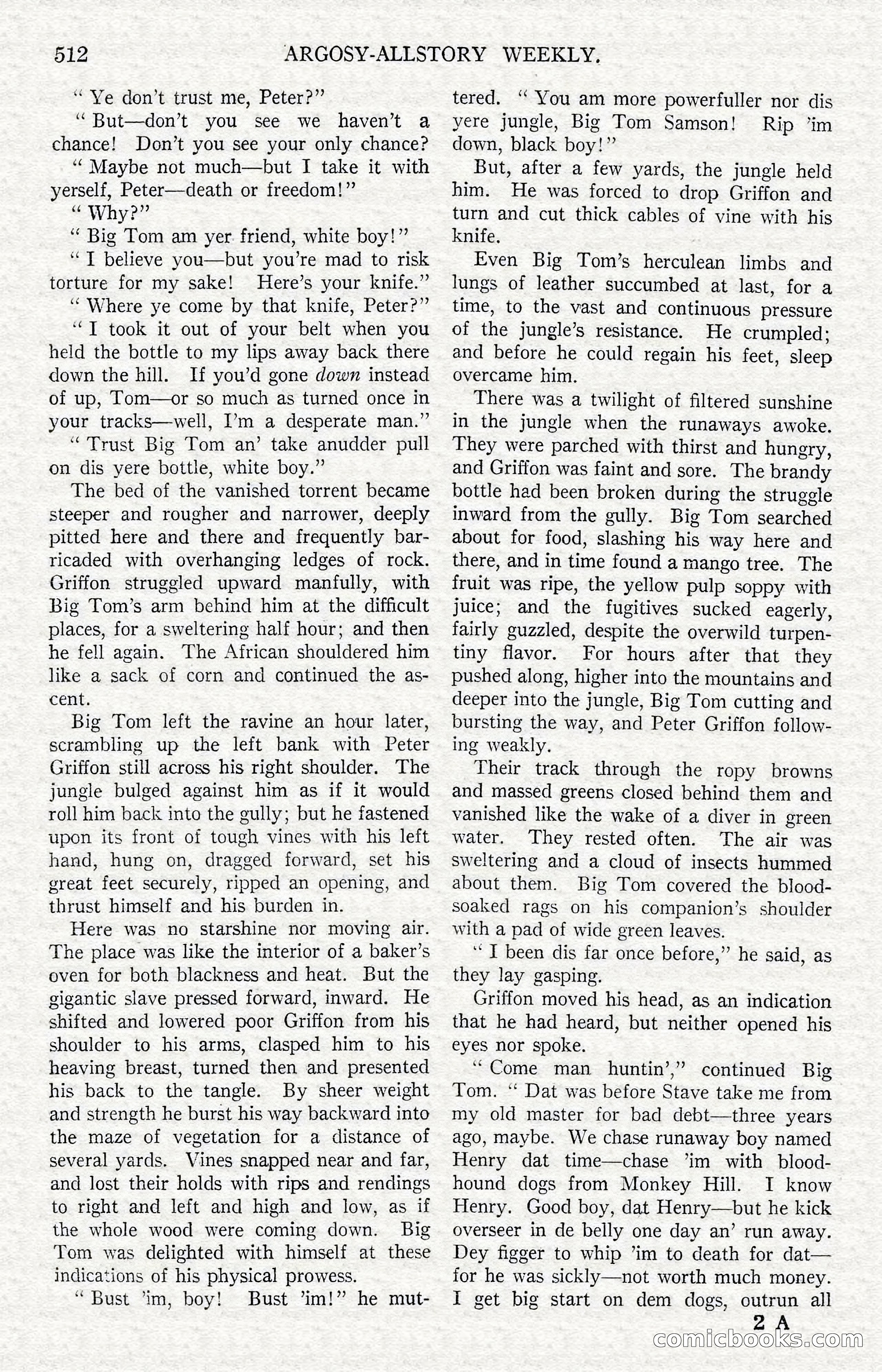 Argosy All-Story Weekly — Hopalong Cassidy Returns — page 43 of 174