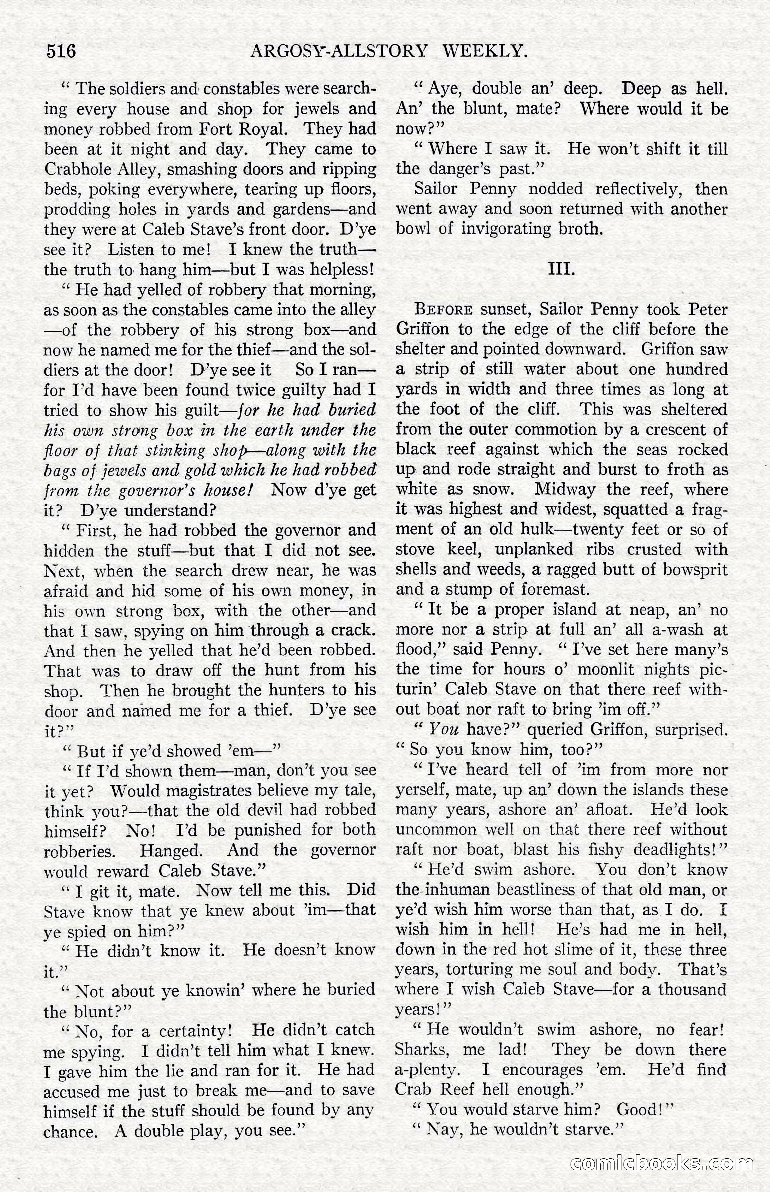 Argosy All-Story Weekly — Hopalong Cassidy Returns — page 47 of 174