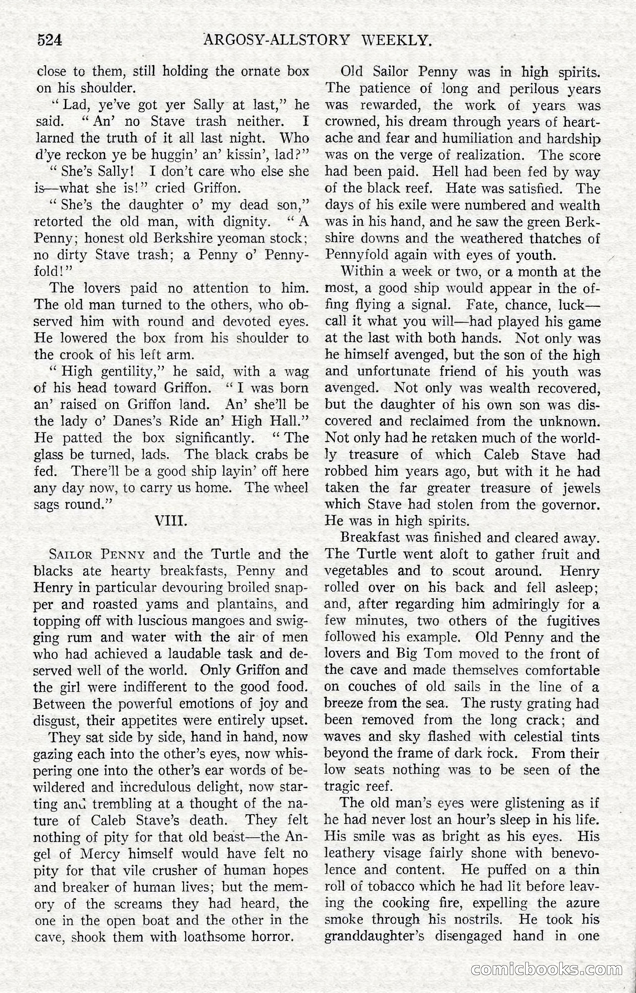 Argosy All-Story Weekly — Hopalong Cassidy Returns — page 55 of 174