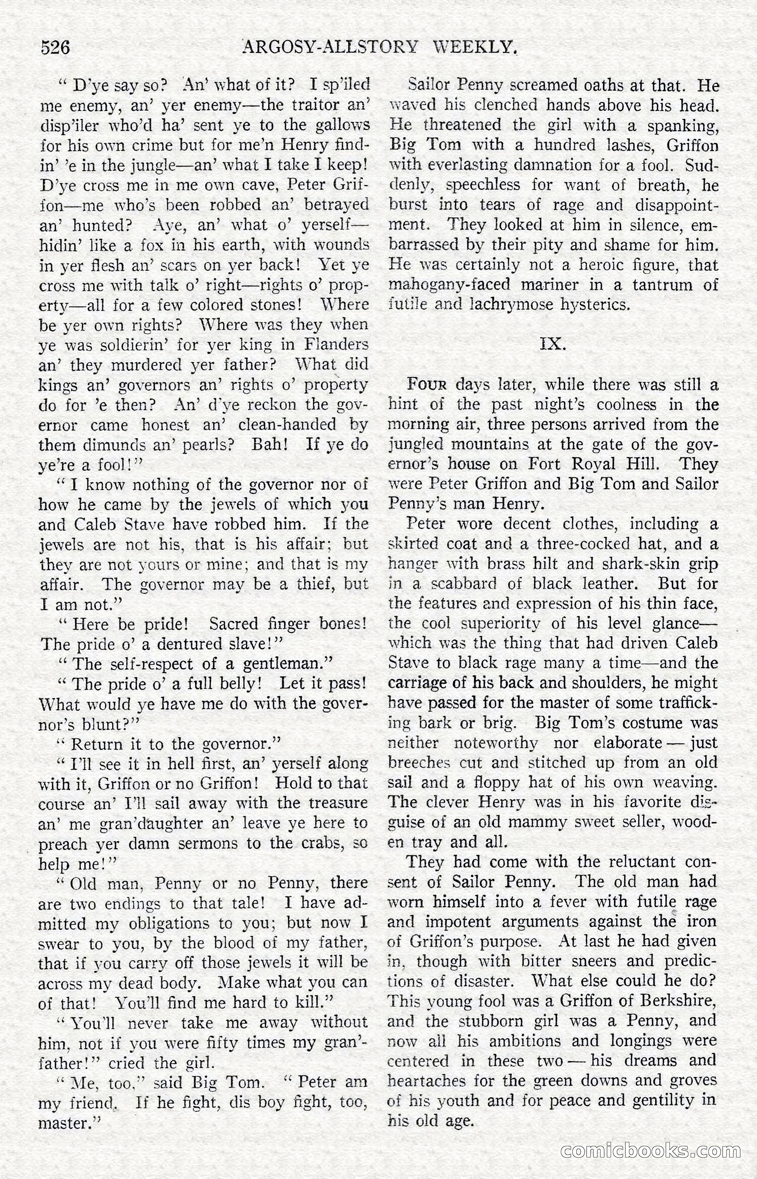 Argosy All-Story Weekly — Hopalong Cassidy Returns — page 57 of 174