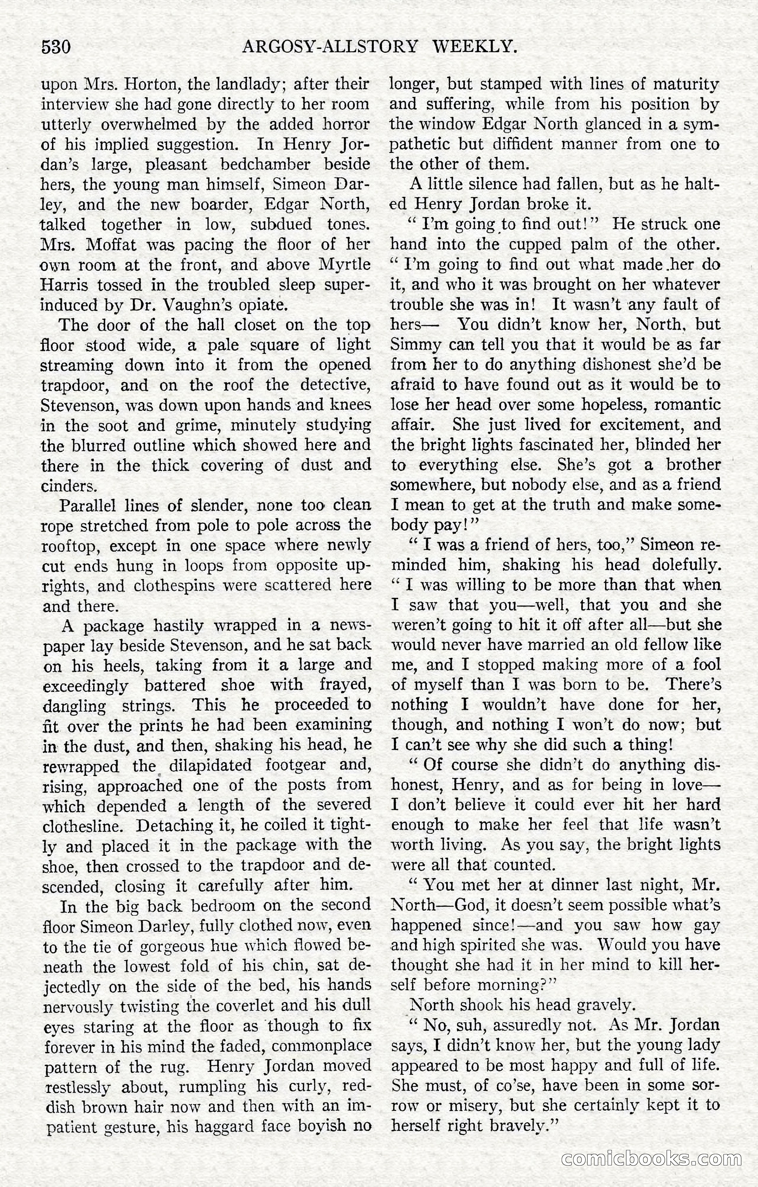 Argosy All-Story Weekly — Hopalong Cassidy Returns — page 61 of 174