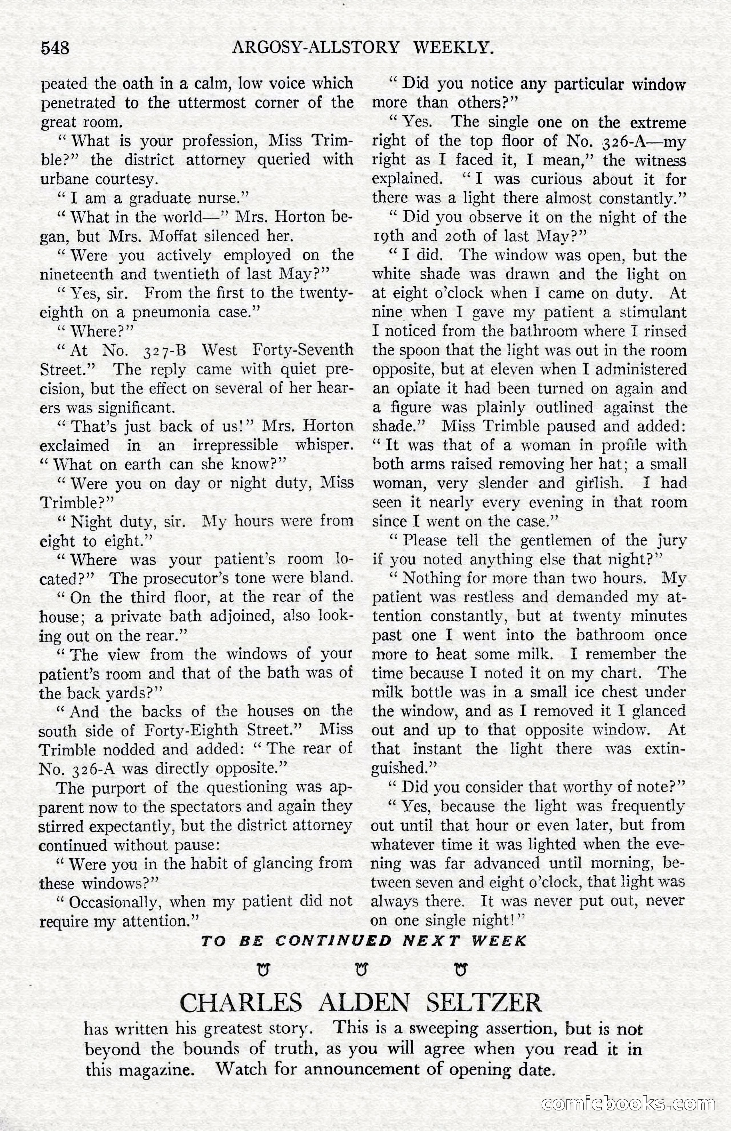 Argosy All-Story Weekly — Hopalong Cassidy Returns — page 79 of 174