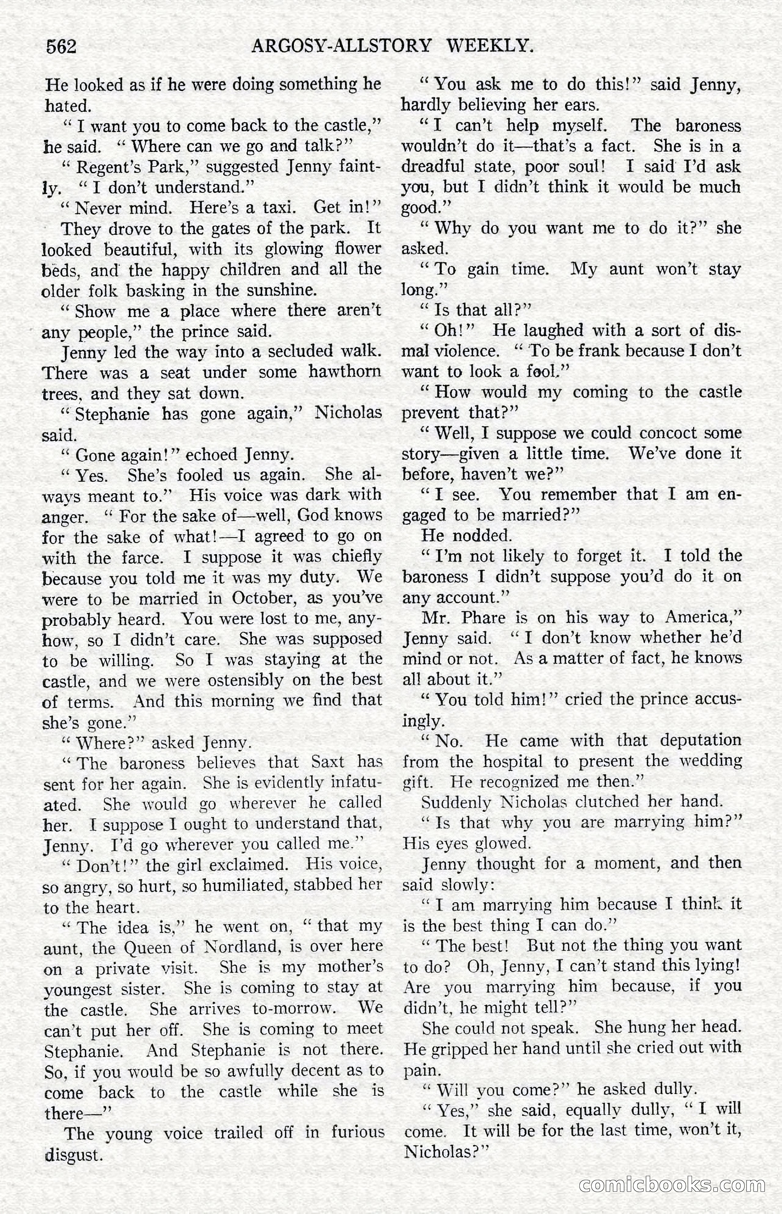 Argosy All-Story Weekly — Hopalong Cassidy Returns — page 93 of 174