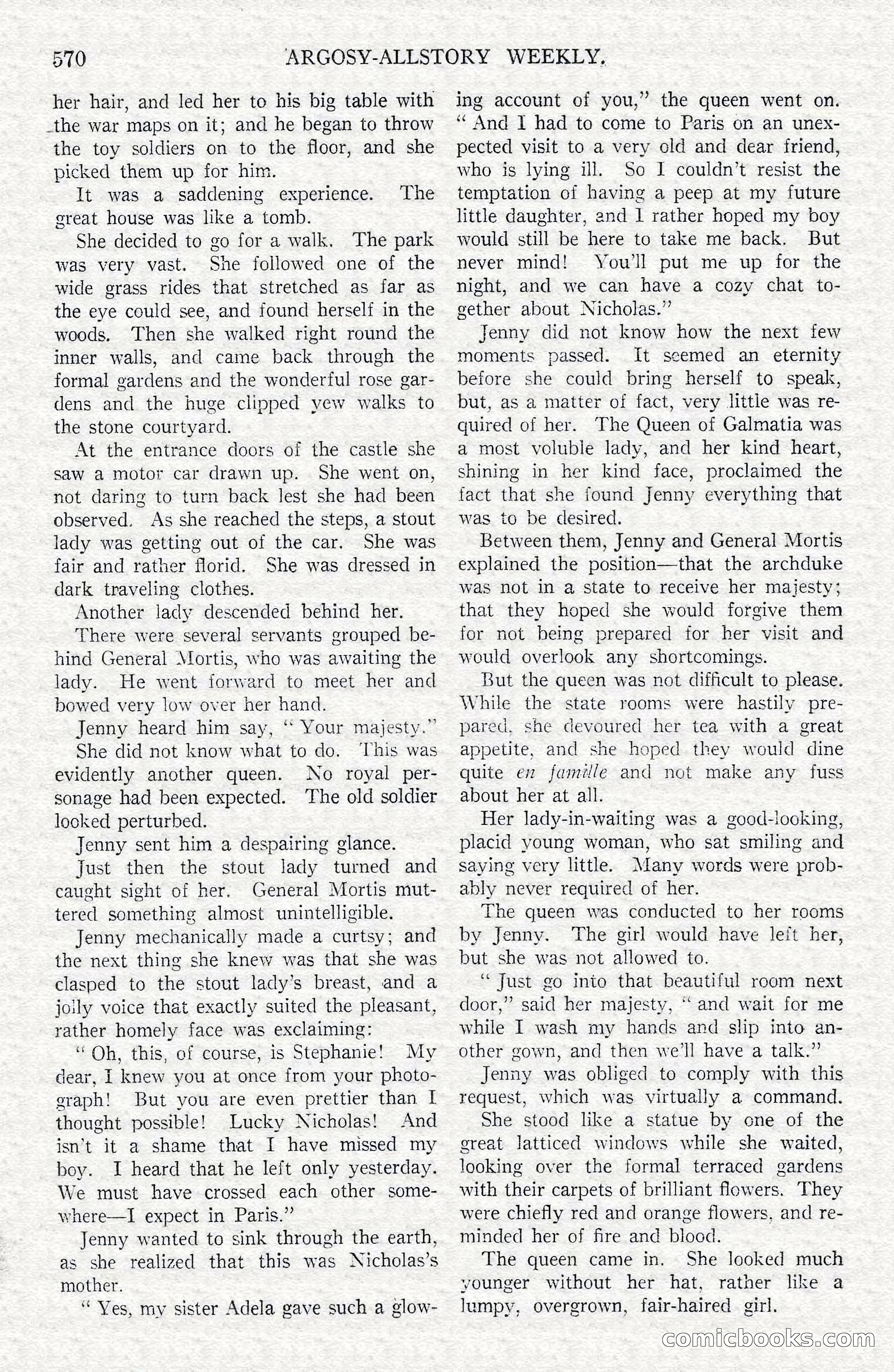 Argosy All-Story Weekly — Hopalong Cassidy Returns — page 101 of 174