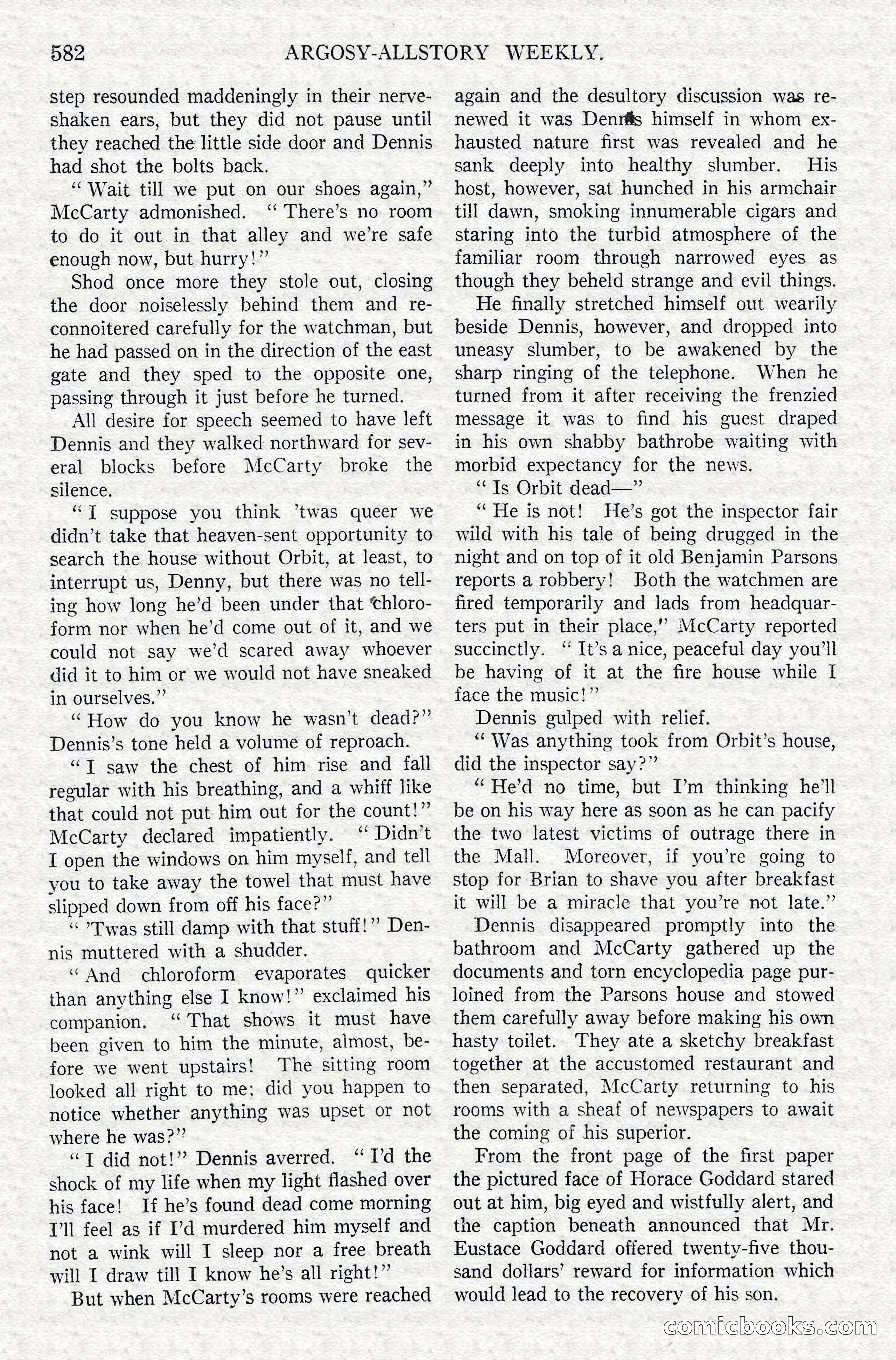 Argosy All-Story Weekly — Hopalong Cassidy Returns — page 113 of 174