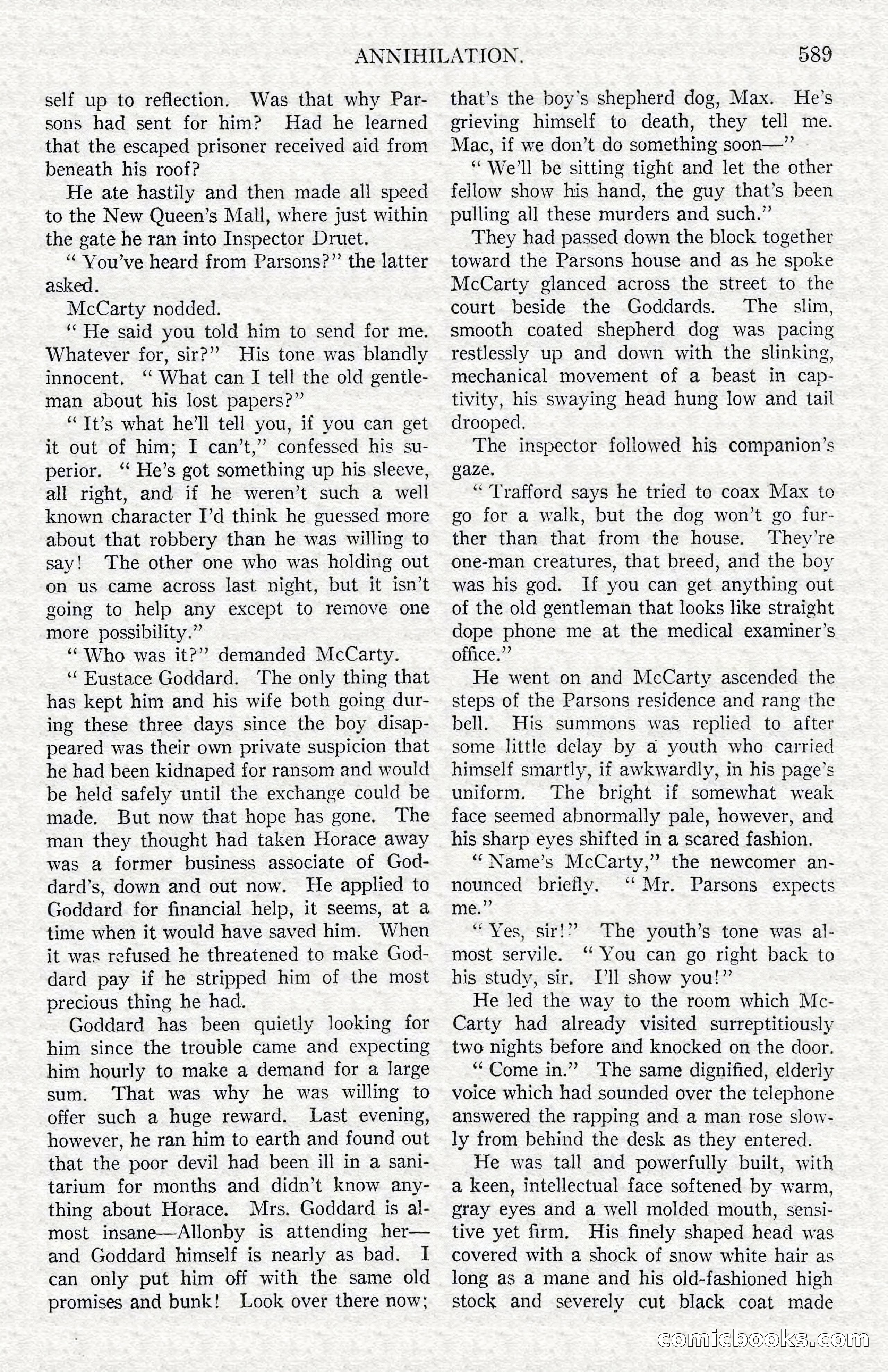 Argosy All-Story Weekly — Hopalong Cassidy Returns — page 120 of 174